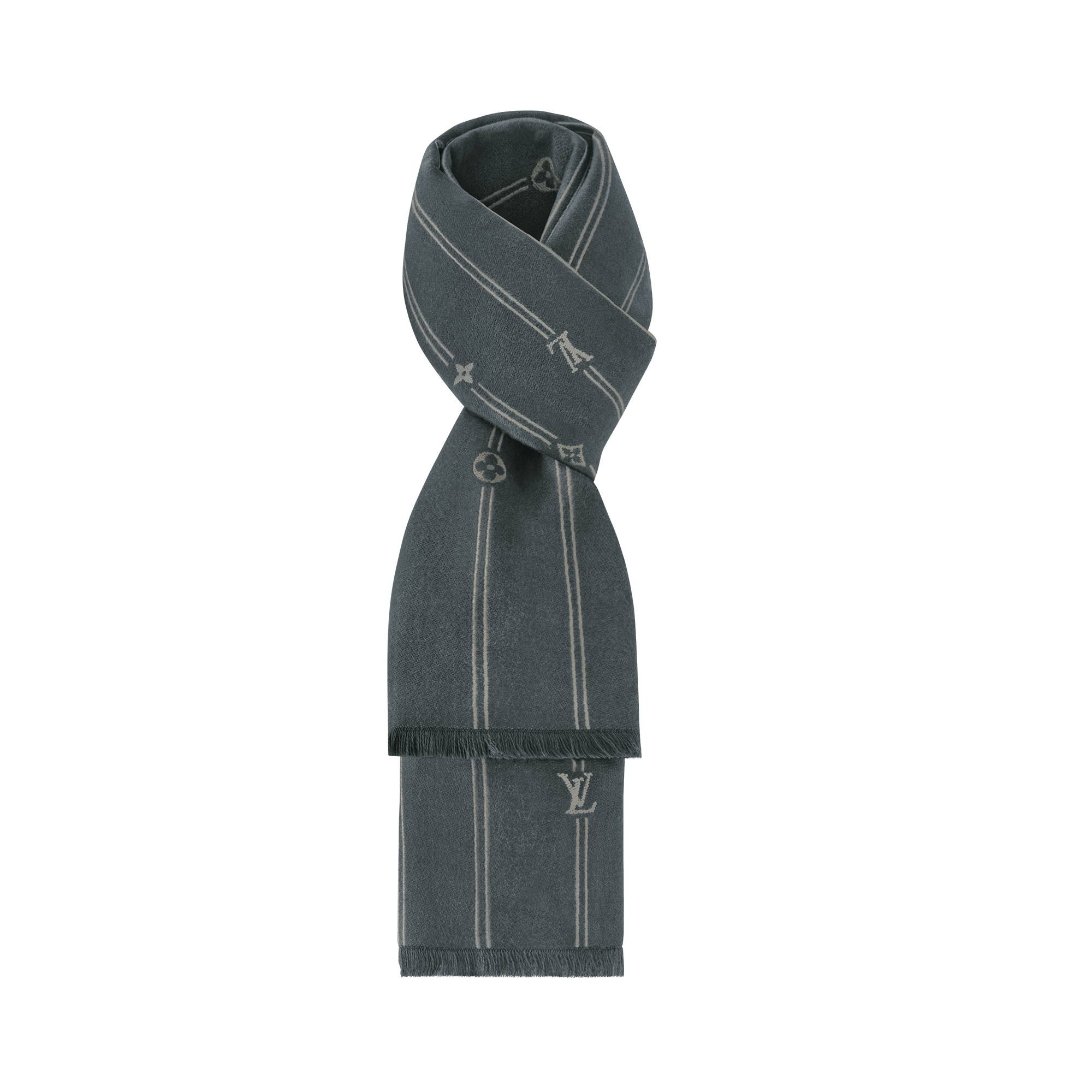Bufanda Monogram Stripes S00 Hombre Accesorios Bufandas | LOUIS VUITTON (Zoom de producto)