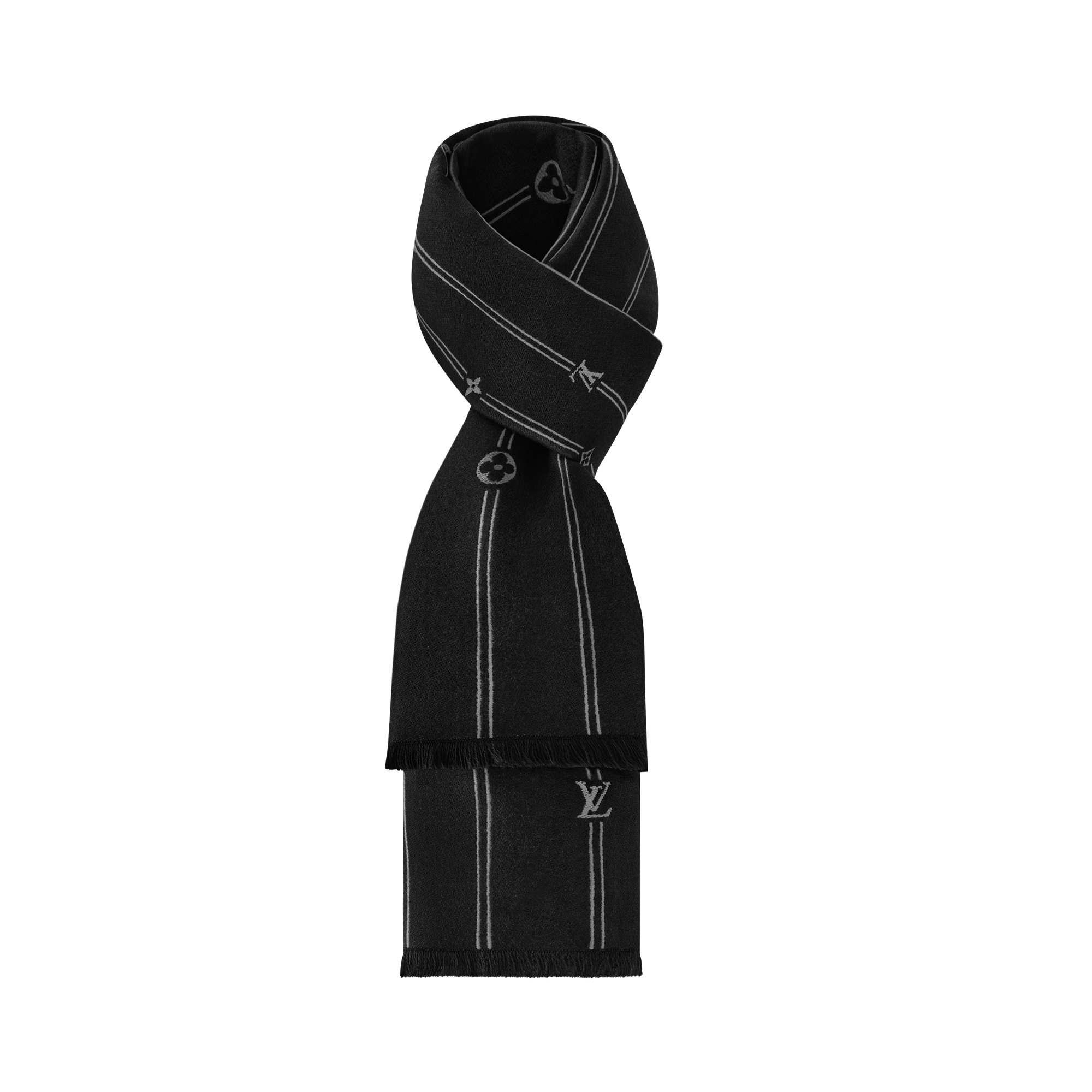 Bufanda Monogram Stripes S00 Hombre Accesorios Bufandas | LOUIS VUITTON (Zoom de producto)