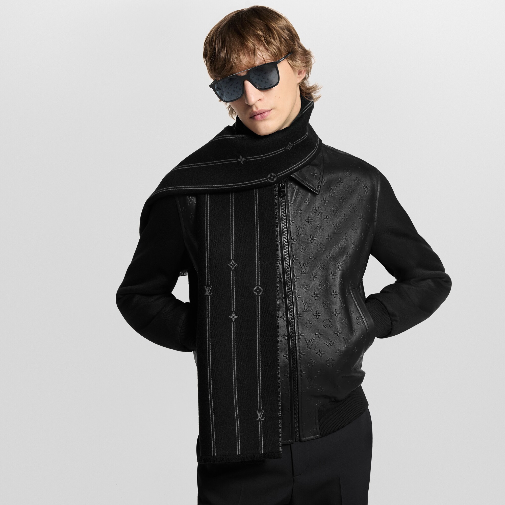 Bufanda Monogram Stripes S00 Hombre Accesorios Bufandas | LOUIS VUITTON (Zoom de producto)