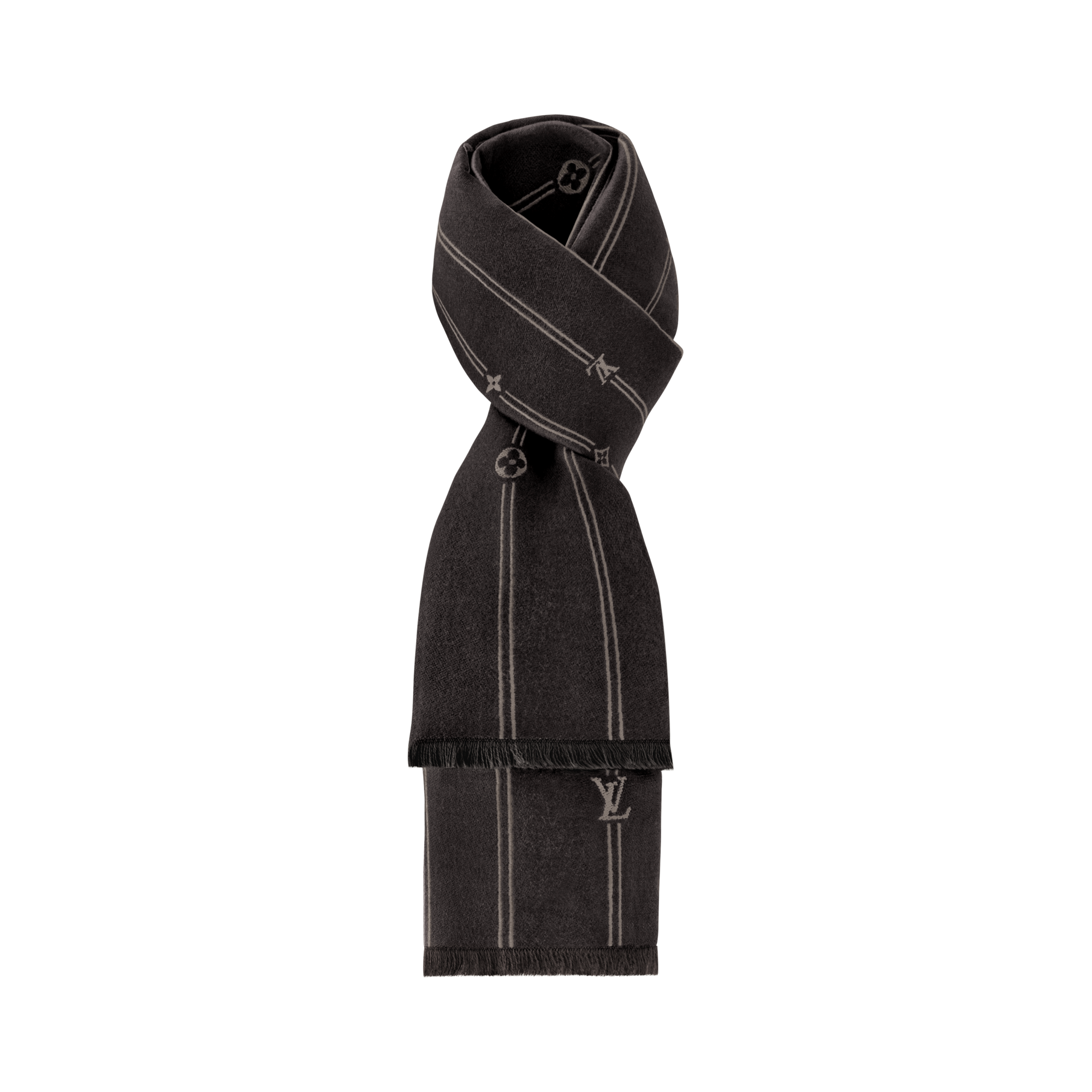 Bufanda Monogram Stripes S00 Hombre Accesorios Bufandas | LOUIS VUITTON (Zoom de producto)