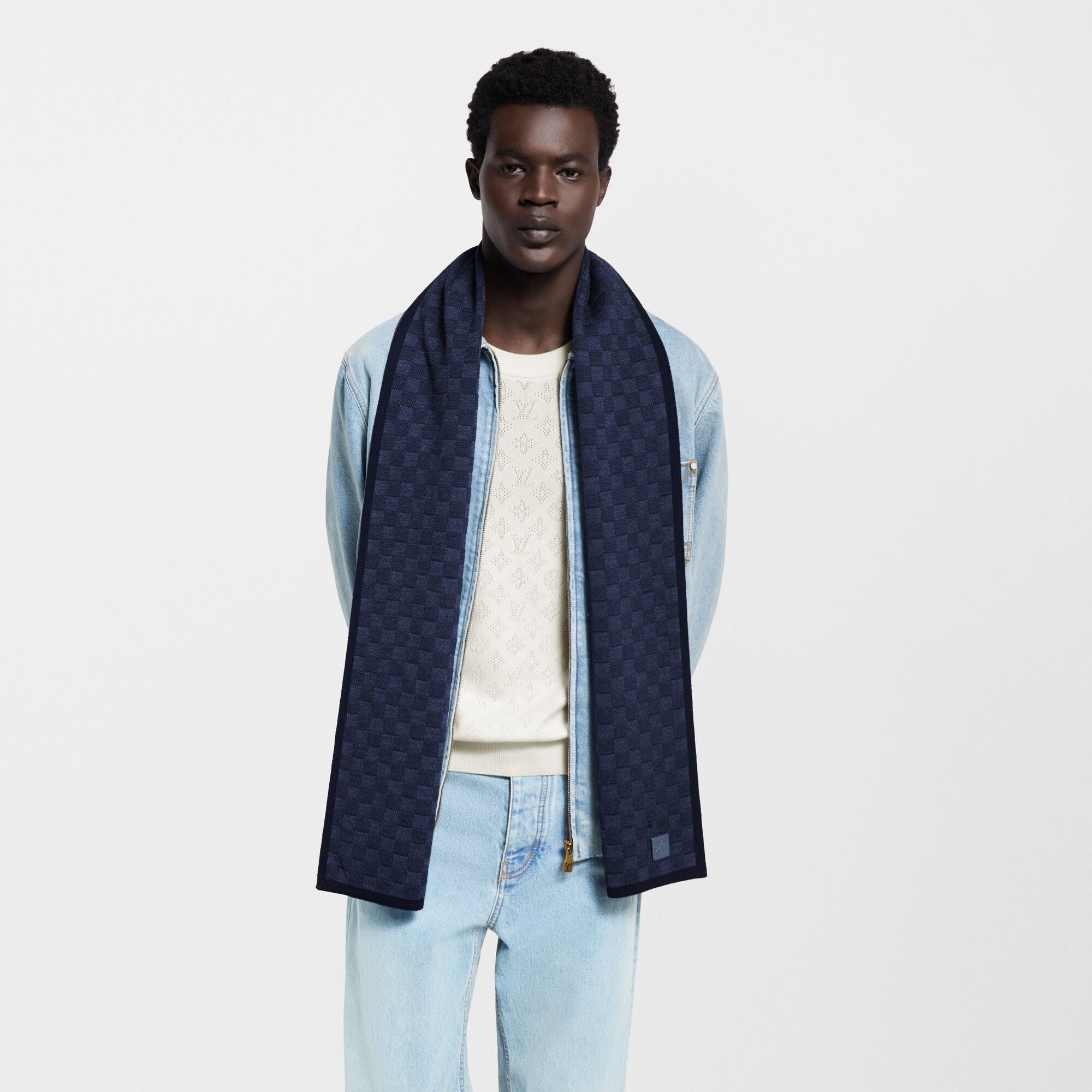Bufanda Néo Petit Damier S00 Hombre Accesorios Nuevo esta temporada | LOUIS VUITTON (Zoom de producto)