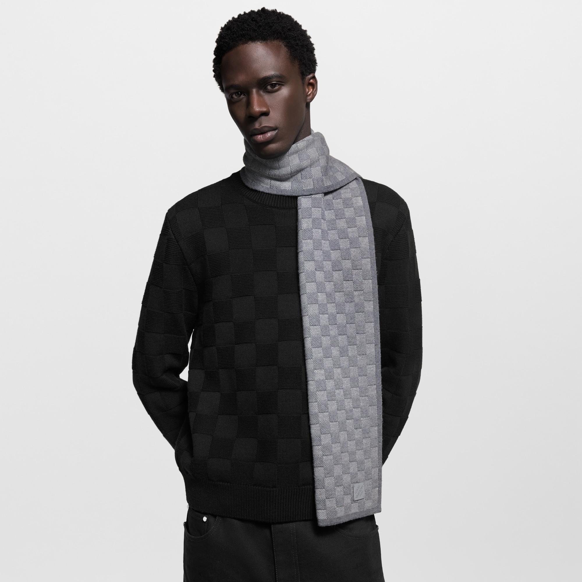 Bufanda Néo Petit Damier S00 Hombre Accesorios Nuevo esta temporada | LOUIS VUITTON (Zoom de producto)