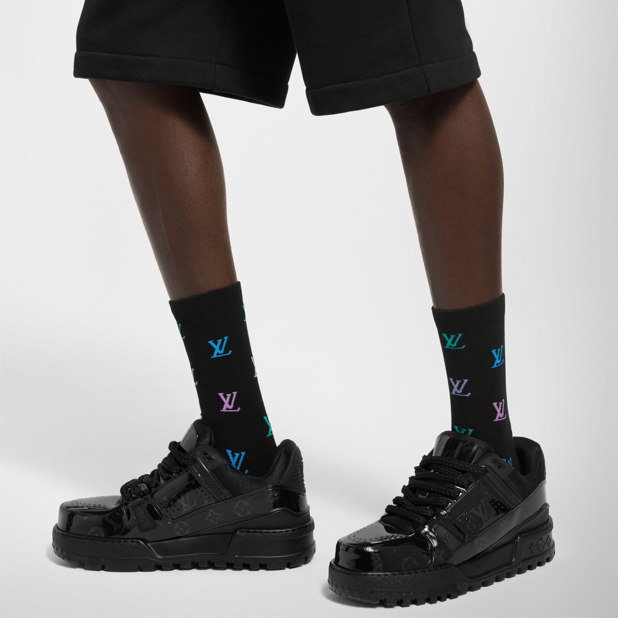 Calcetines LV Blason Shading S00 Hombre Accesorios Accesorios para el hogar | LOUIS VUITTON (Zoom de producto)
