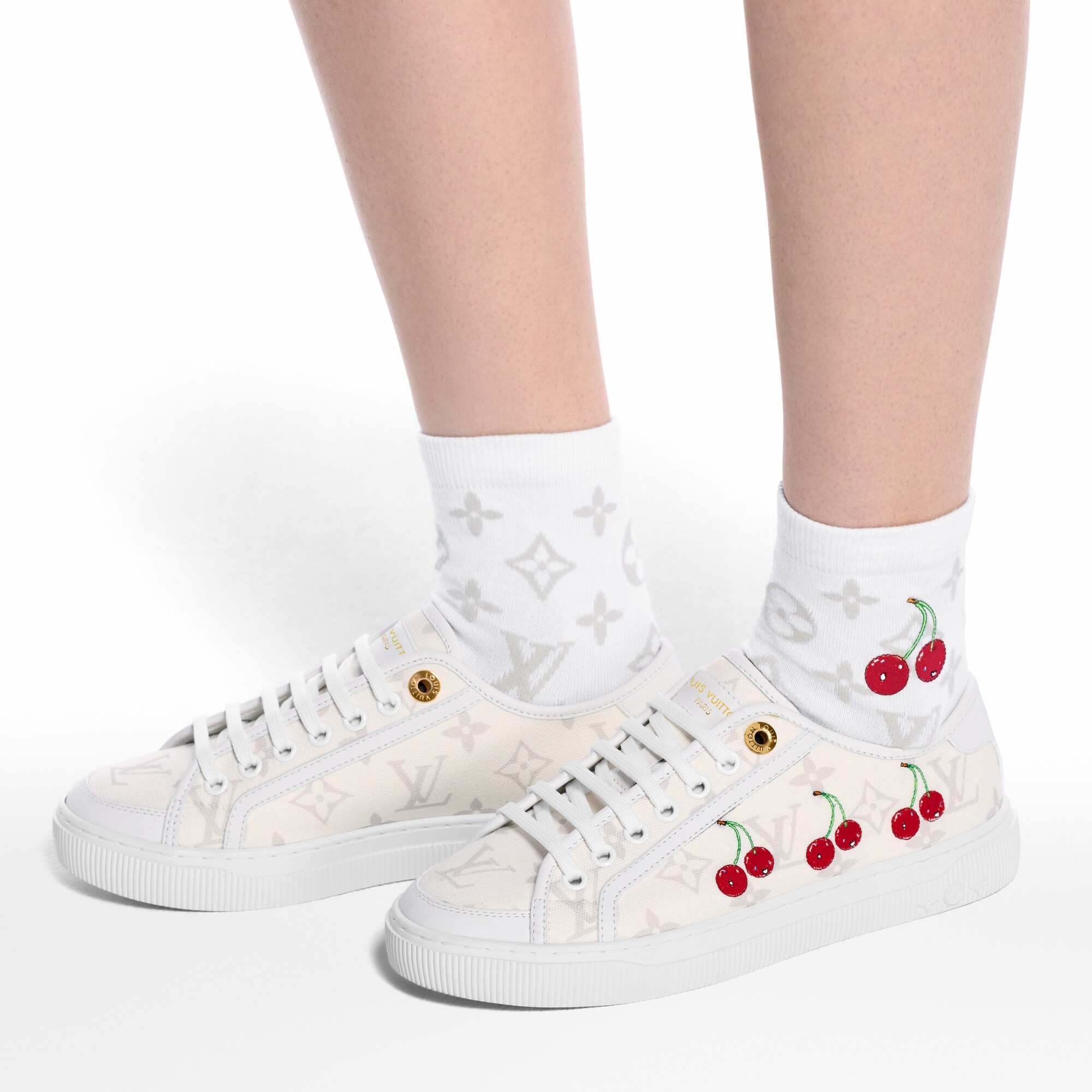 Calcetines Monogram Cerise LV x TM S00 Mujer Accesorios Accesorios para el hogar | LOUIS VUITTON (Zoom de producto)