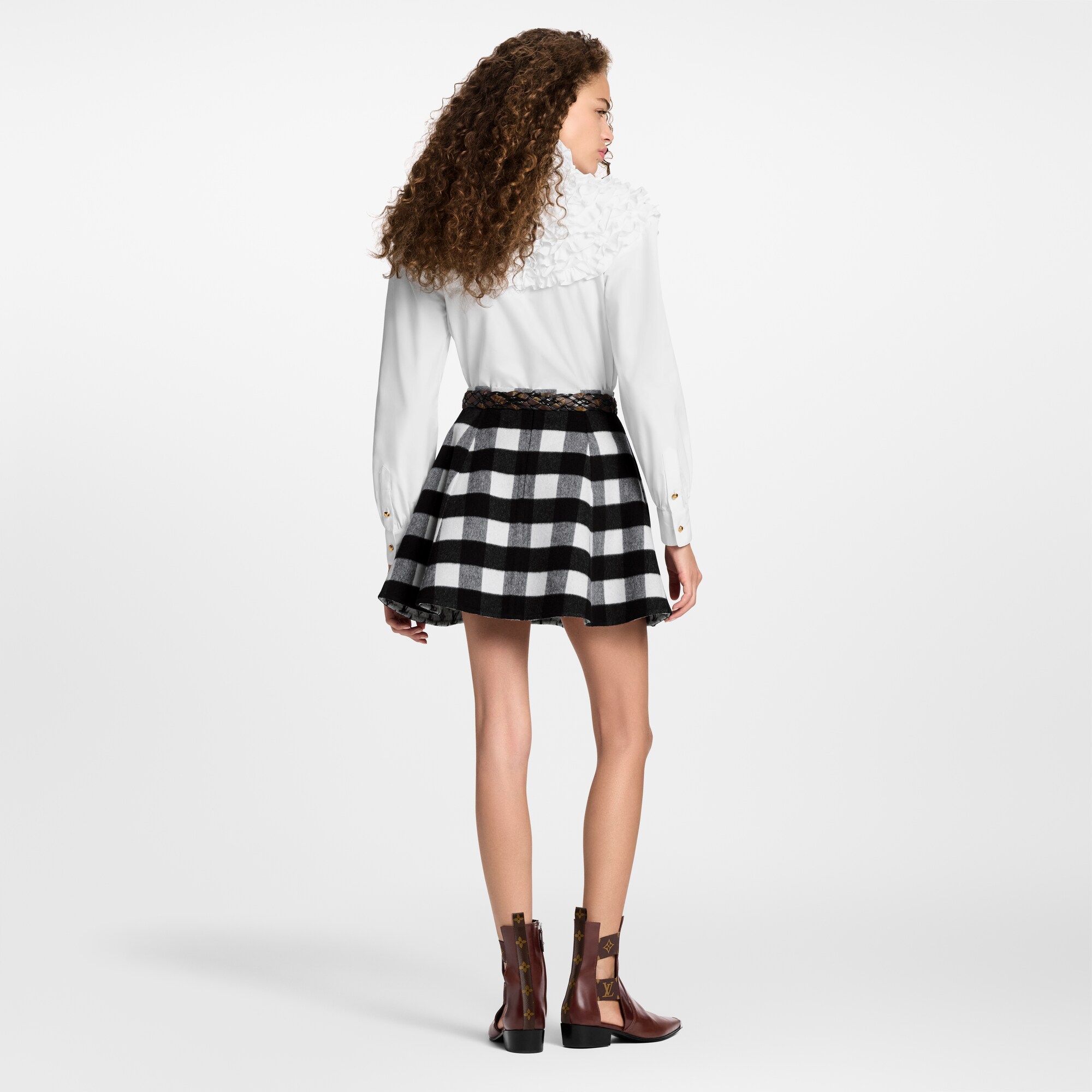 Camisa con cuello avolantado  Mujer Prêt-à-Porter Tops | LOUIS VUITTON (Zoom de producto)