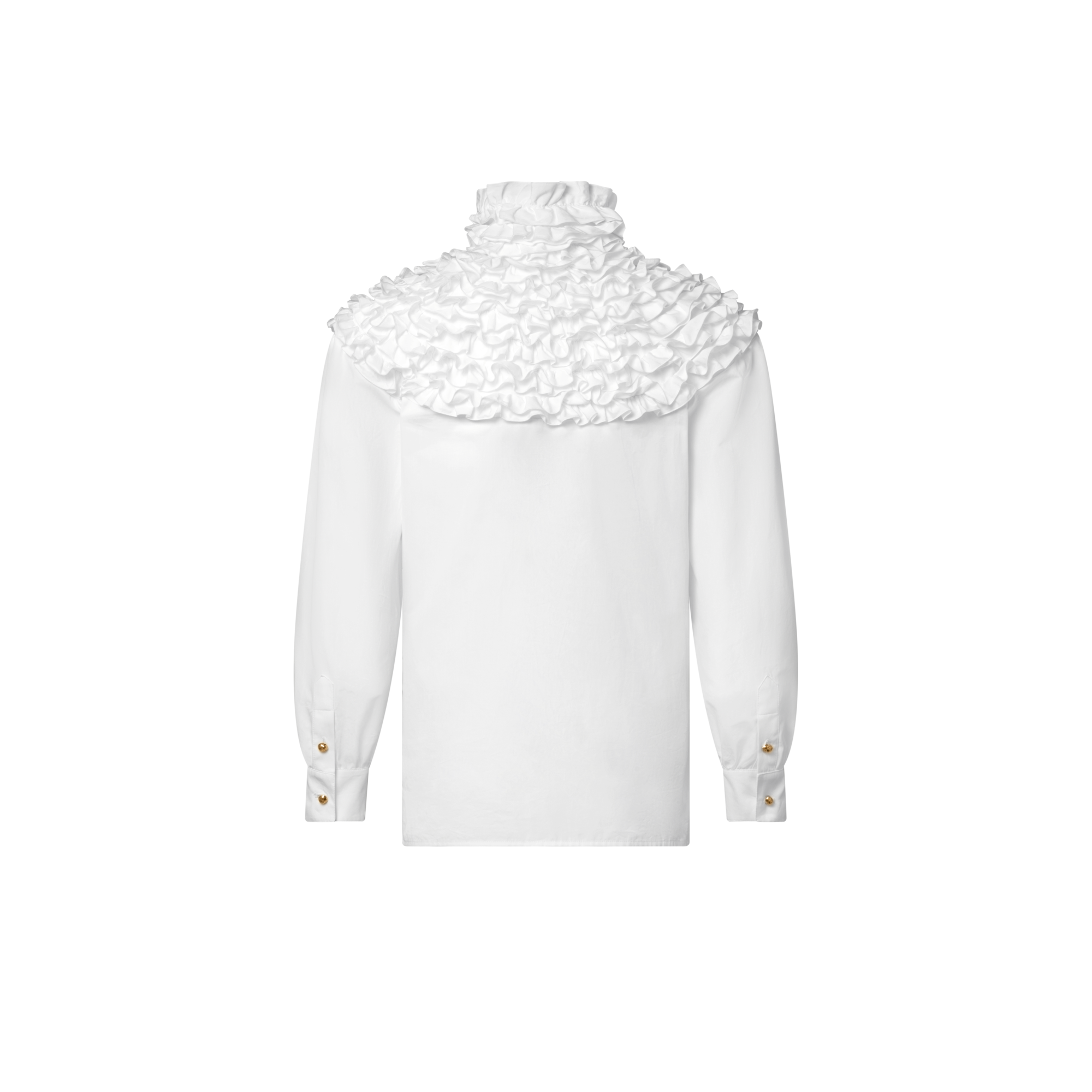 Camisa con cuello avolantado  Mujer Prêt-à-Porter Tops | LOUIS VUITTON (Zoom de producto)
