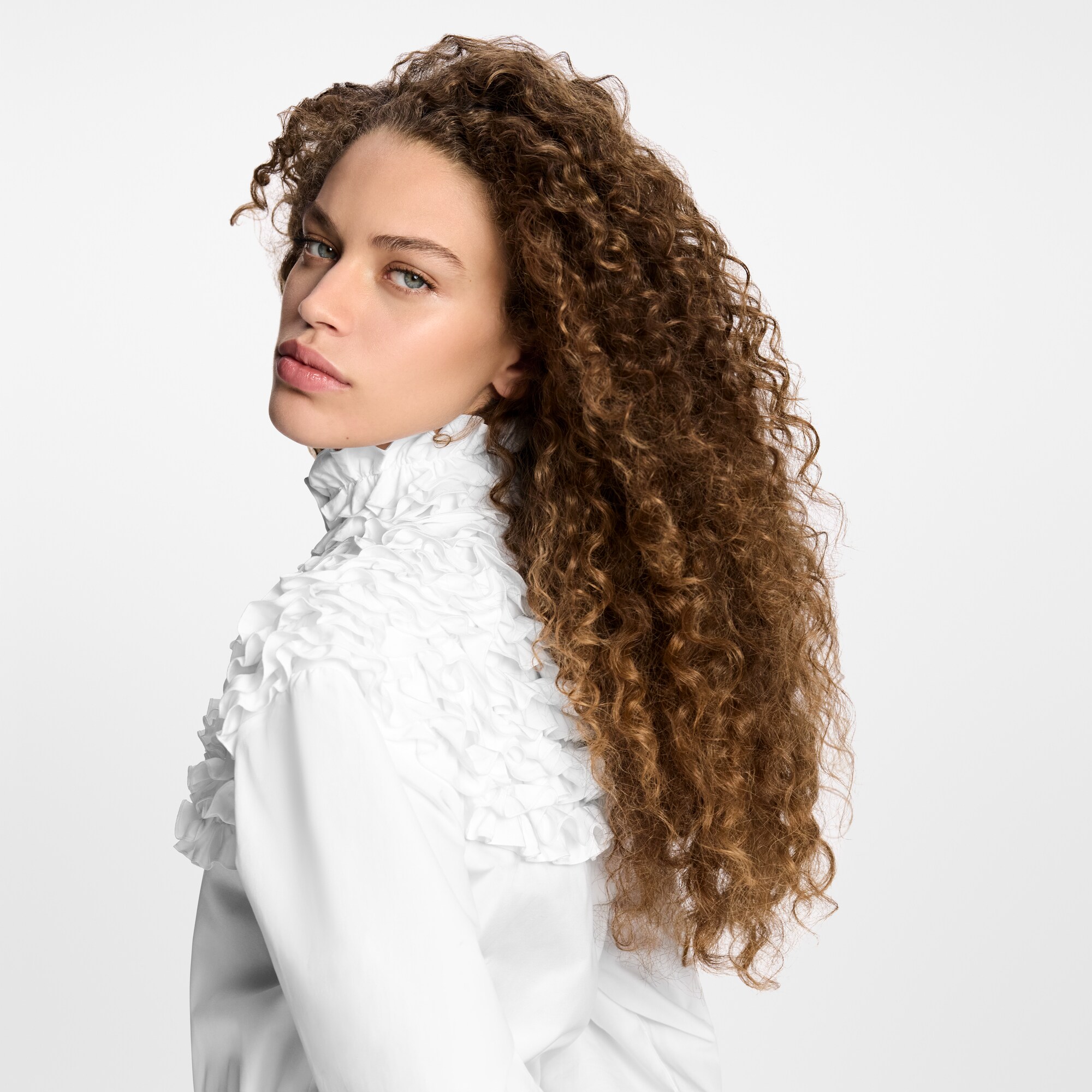 Camisa con cuello avolantado  Mujer Prêt-à-Porter Tops | LOUIS VUITTON (Zoom de producto)