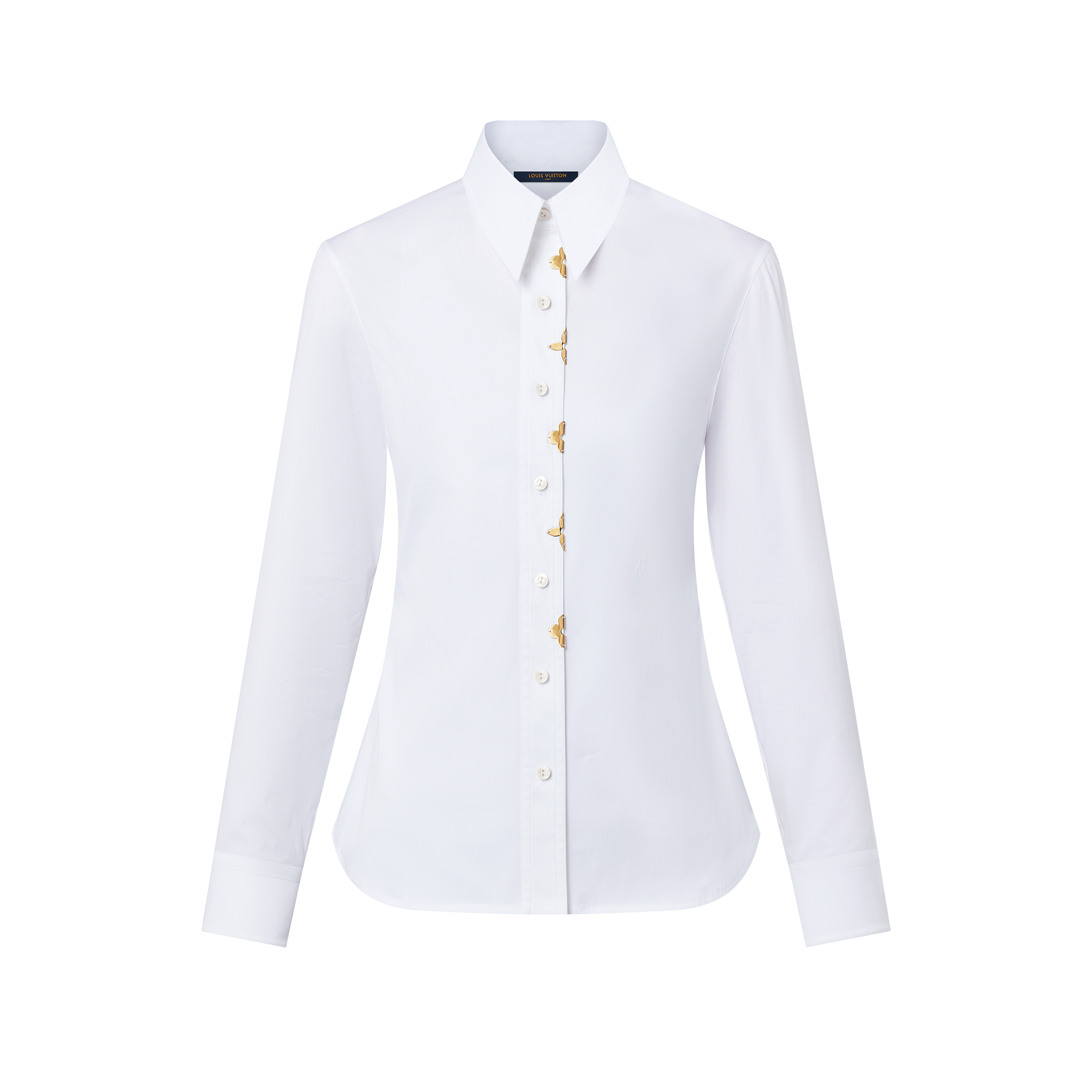Camisa con detalle Monogram  Mujer Prêt-à-Porter Tops | LOUIS VUITTON (Zoom de producto)