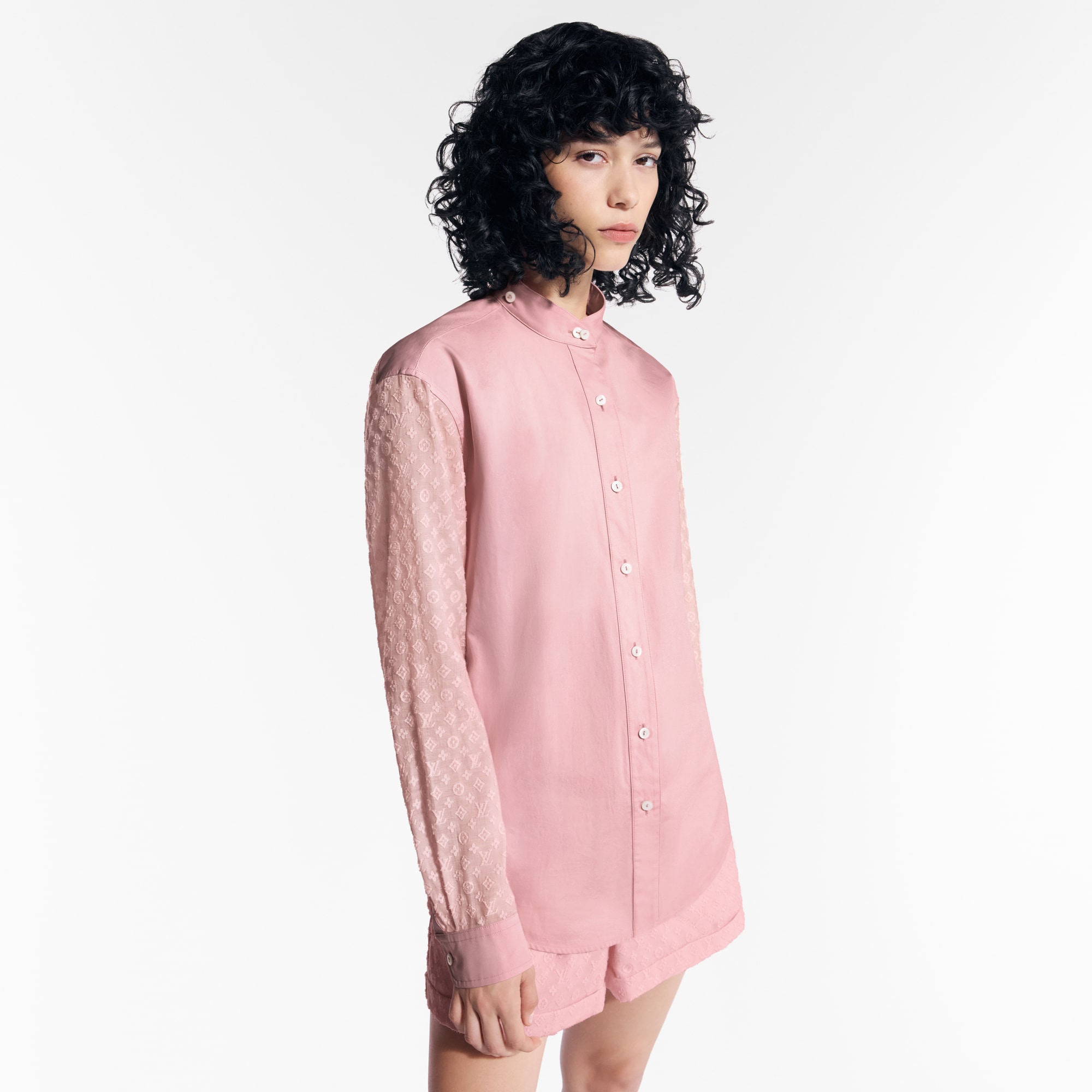 Camisa con mangas Monogram  Mujer Prêt-à-Porter Tops | LOUIS VUITTON (Zoom de producto)