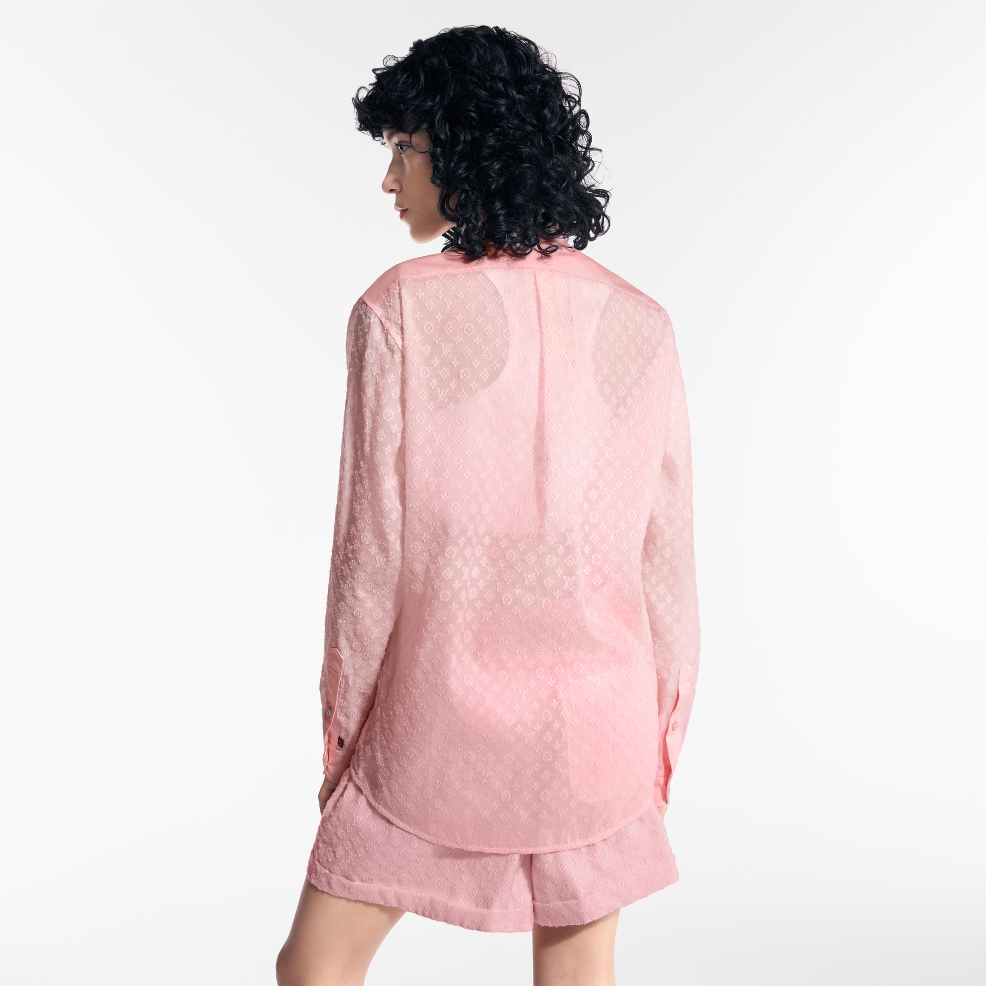 Camisa con mangas Monogram  Mujer Prêt-à-Porter Tops | LOUIS VUITTON (Zoom de producto)