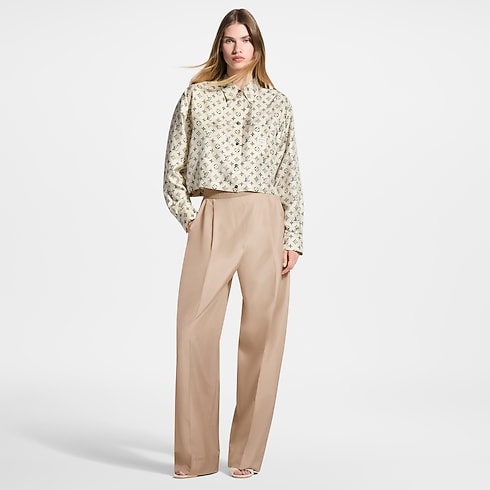Camisa cropped Buckle Up Mujer Prêt-à-Porter Tops | LOUIS VUITTON (Zoom de producto)