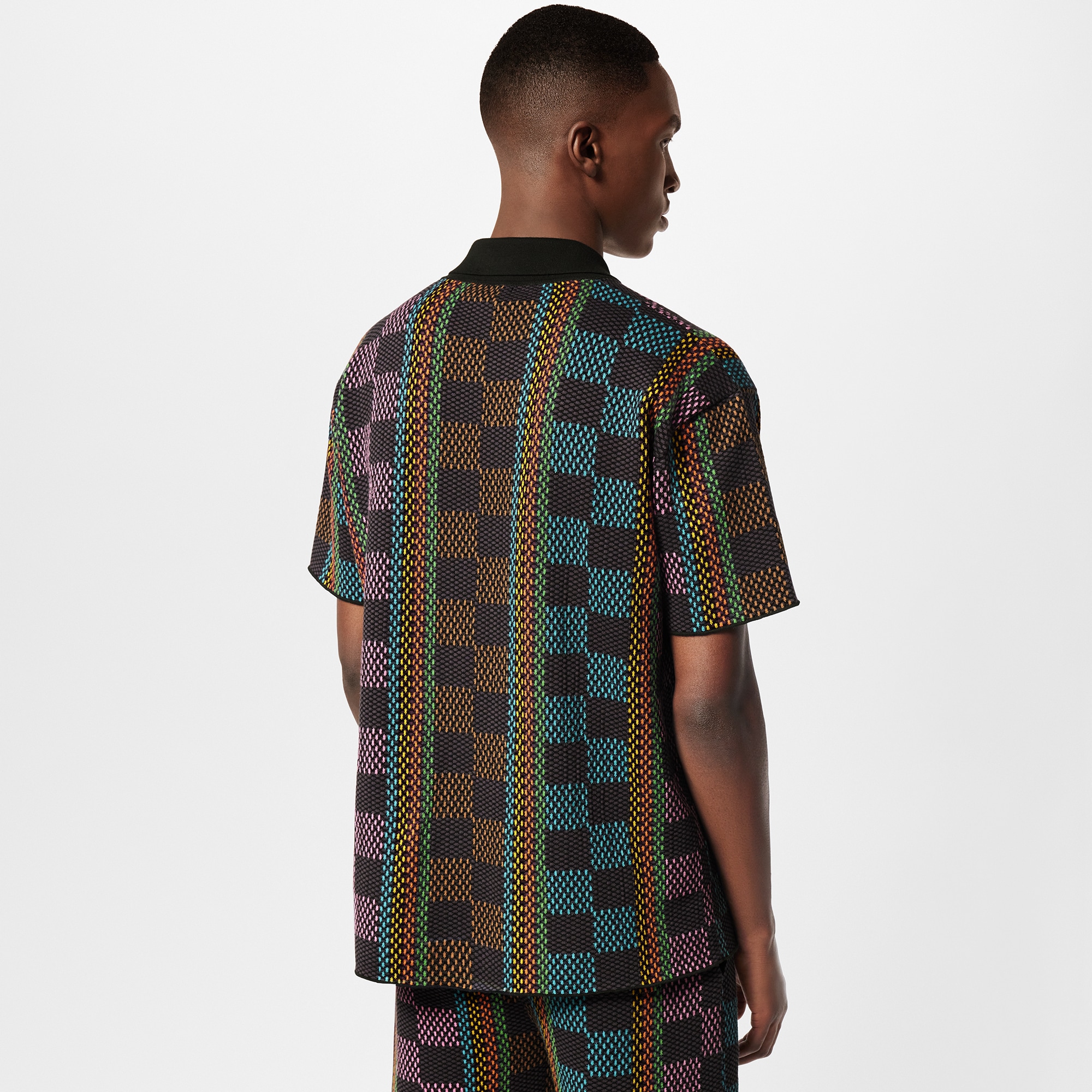 Camisa Damier de manga corta en algodón  Hombre Prêt-à-Porter Camisas | LOUIS VUITTON (Zoom de producto)