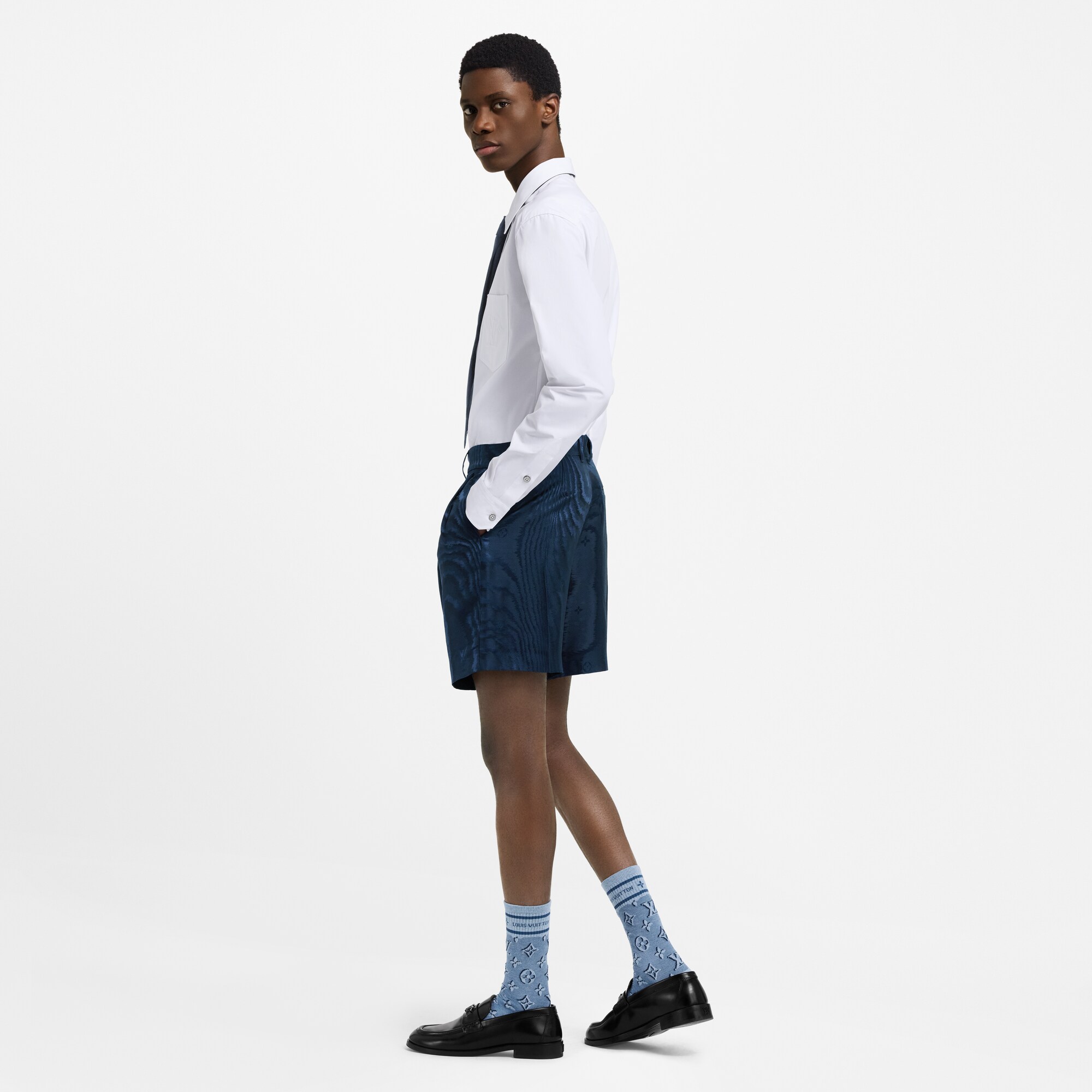 Camisa de algodón con motivo distintivo  Hombre Prêt-à-Porter Camisas | LOUIS VUITTON (Zoom de producto)