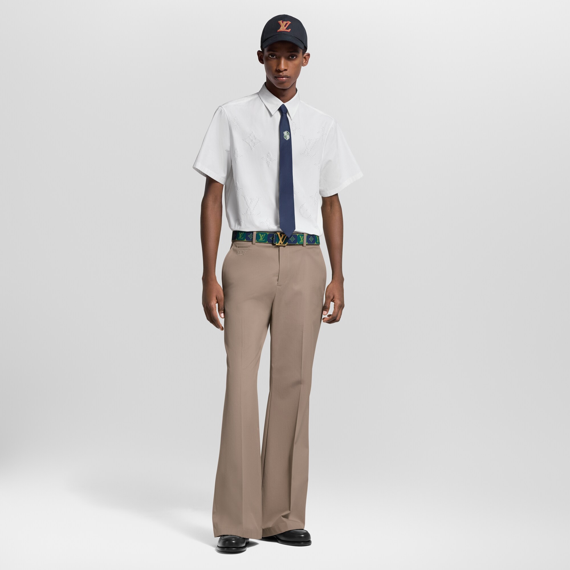 Camisa de manga corta con estampado Monogram  Hombre Prêt-à-Porter Camisas | LOUIS VUITTON (Zoom de producto)