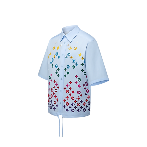 Camisa de manga corta con flores Monogram Hombre Prêt-à-Porter Camisas | LOUIS VUITTON (Zoom de producto)