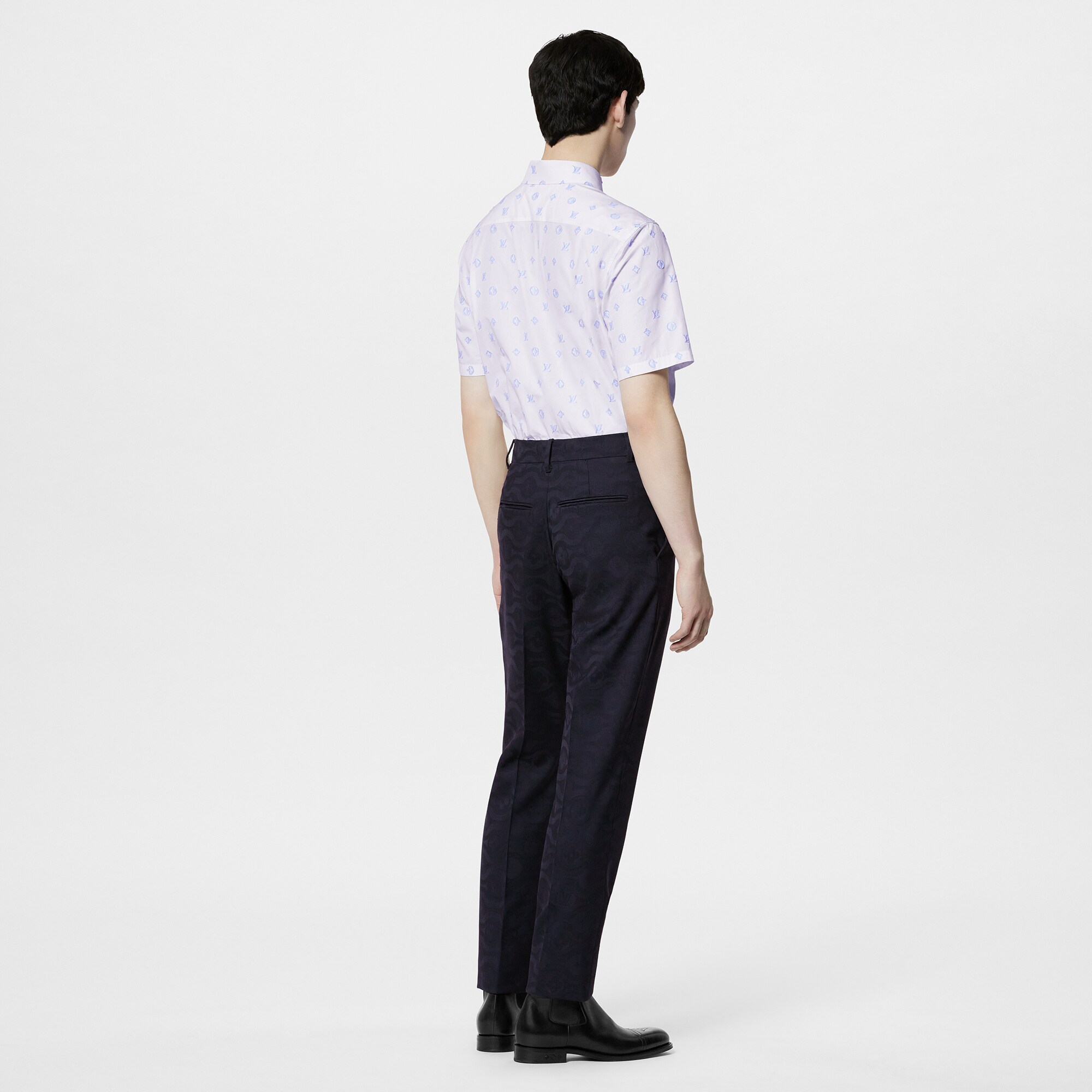 Camisa de manga corta en algodón  Hombre Prêt-à-Porter Camisas | LOUIS VUITTON (Zoom de producto)