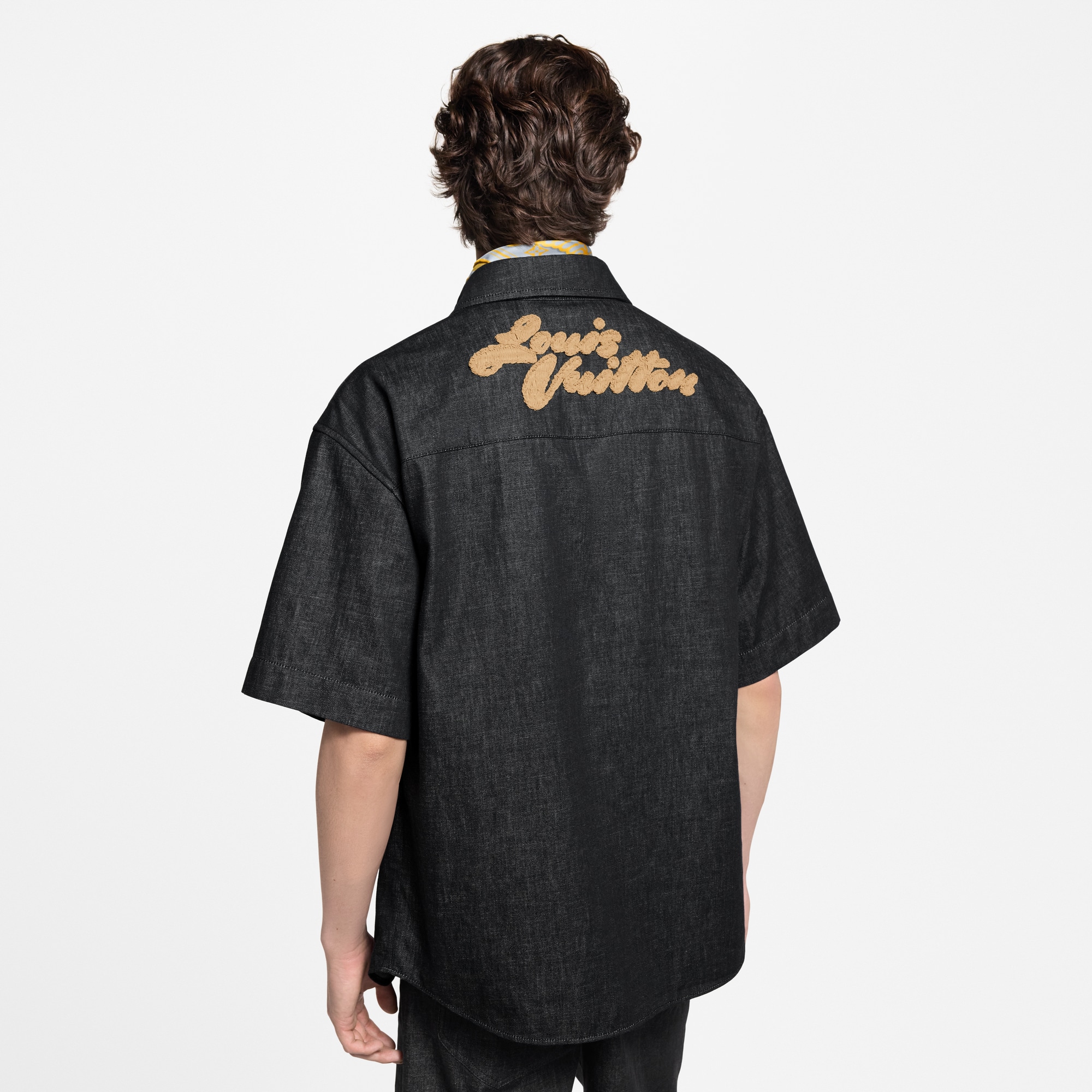 Camisa de manga corta en chambray  Hombre Prêt-à-Porter Camisas | LOUIS VUITTON (Zoom de producto)