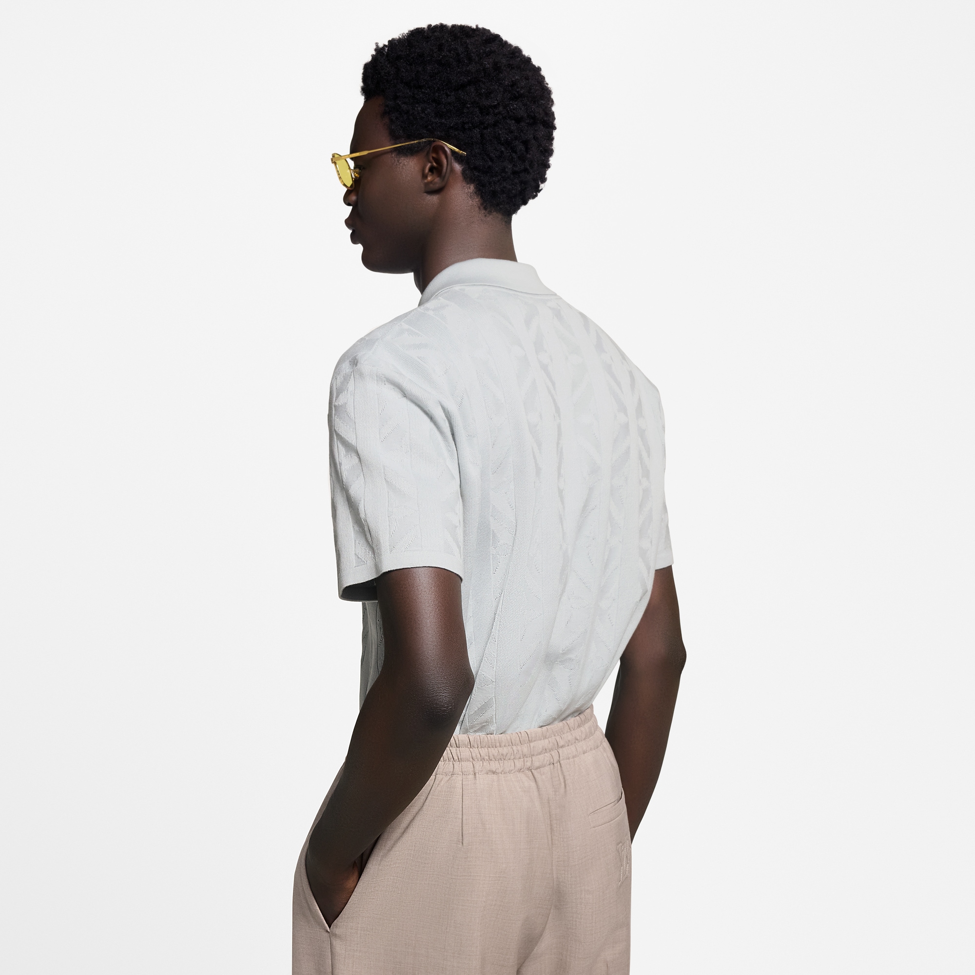 Camisa de manga corta en punto  Hombre Prêt-à-Porter Camisas | LOUIS VUITTON (Zoom de producto)