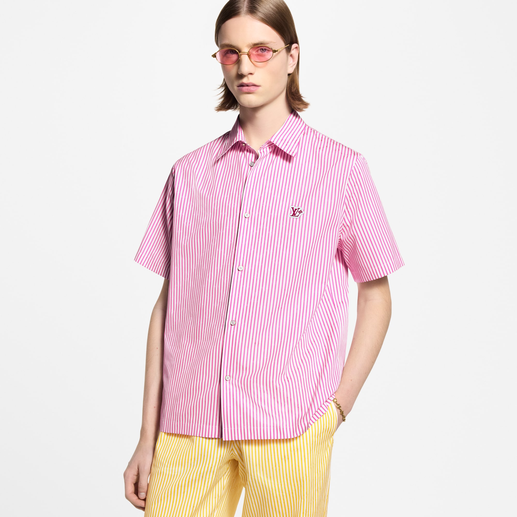 Camisa de manga corta Monogram  Hombre Prêt-à-Porter Camisas | LOUIS VUITTON (Zoom de producto)