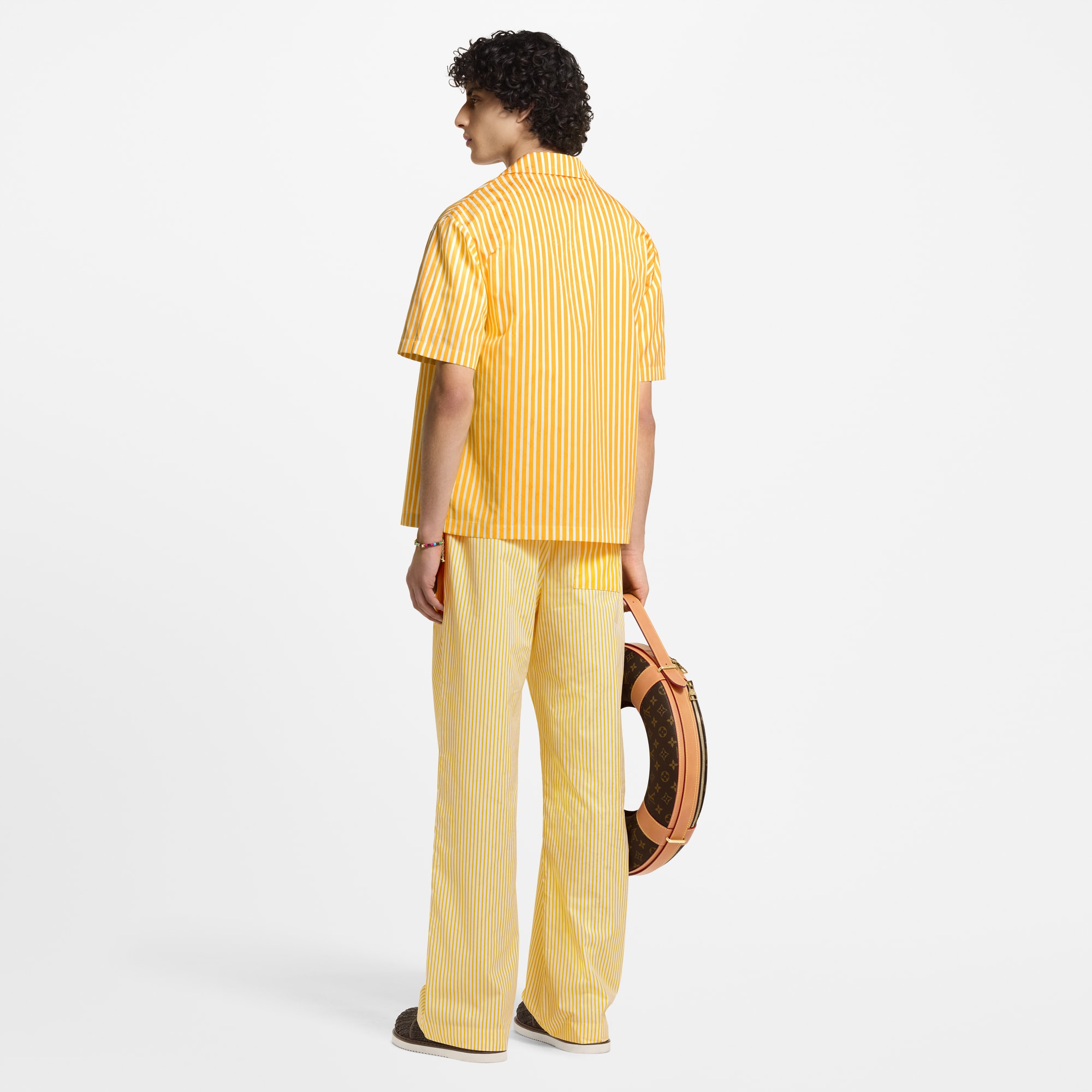 Camisa de manga corta Monogram de rayas  Hombre Prêt-à-Porter Camisas | LOUIS VUITTON (Zoom de producto)