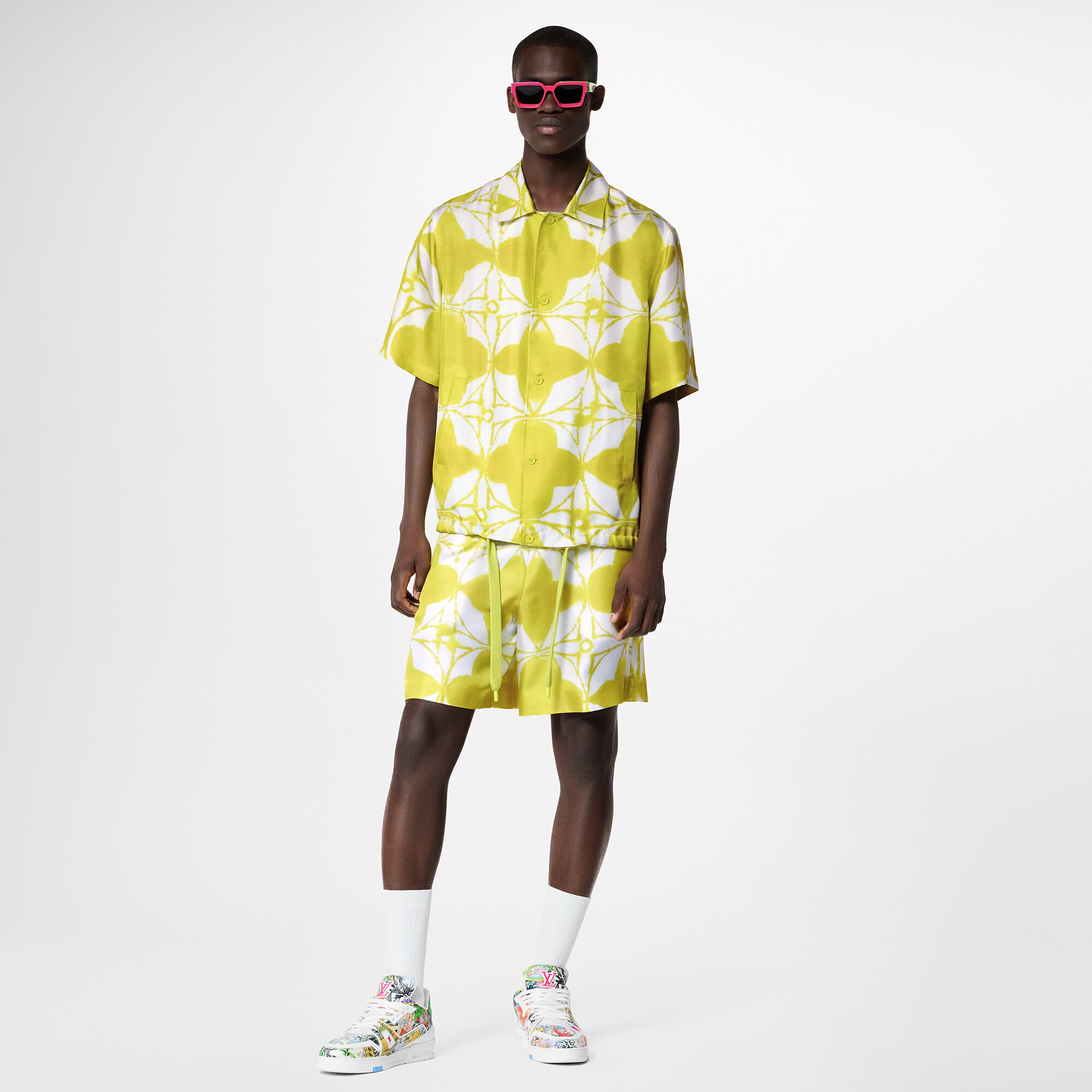 Camisa de manga corta Monogram Shibori  Hombre Prêt-à-Porter Camisas | LOUIS VUITTON (Zoom de producto)