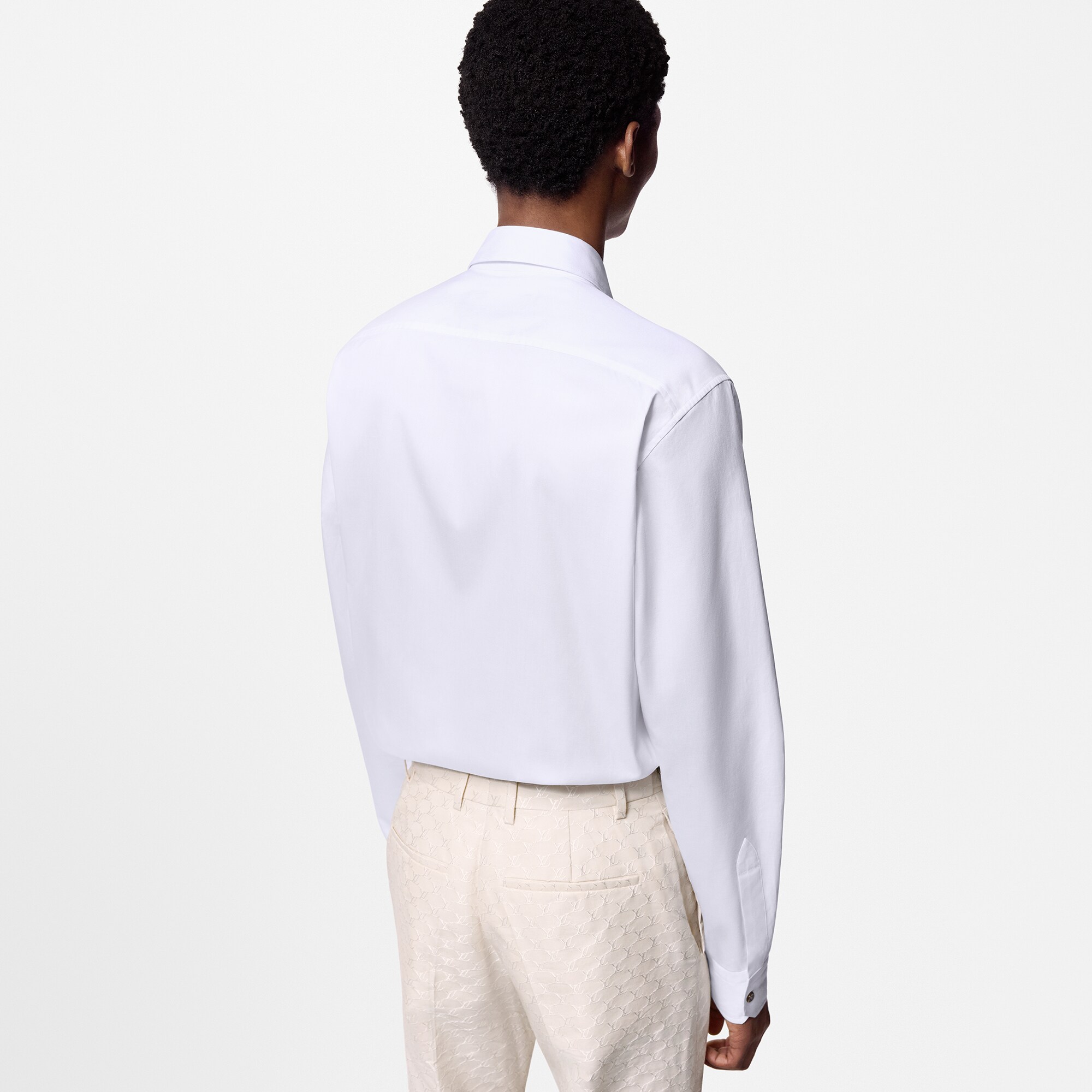 Camisa de manga larga en algodón  Hombre Prêt-à-Porter Camisas | LOUIS VUITTON (Zoom de producto)