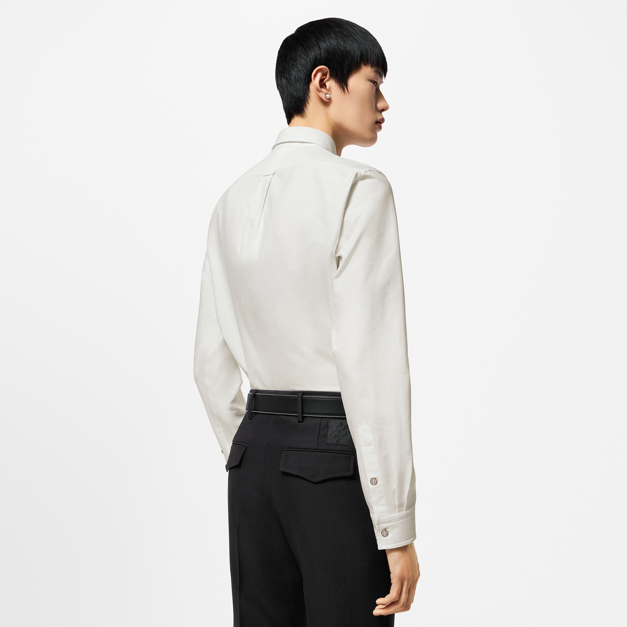 Camisa de manga larga en algodón  Hombre Prêt-à-Porter Camisas | LOUIS VUITTON (Zoom de producto)