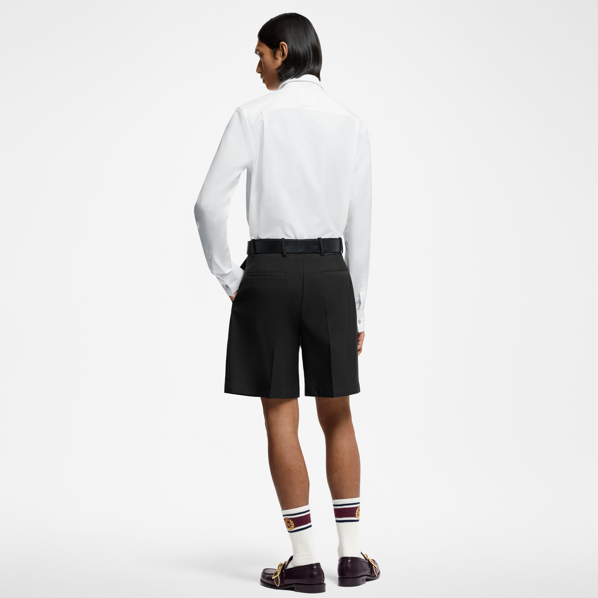 Camisa de manga larga en algodón  Hombre Prêt-à-Porter Camisas | LOUIS VUITTON (Zoom de producto)