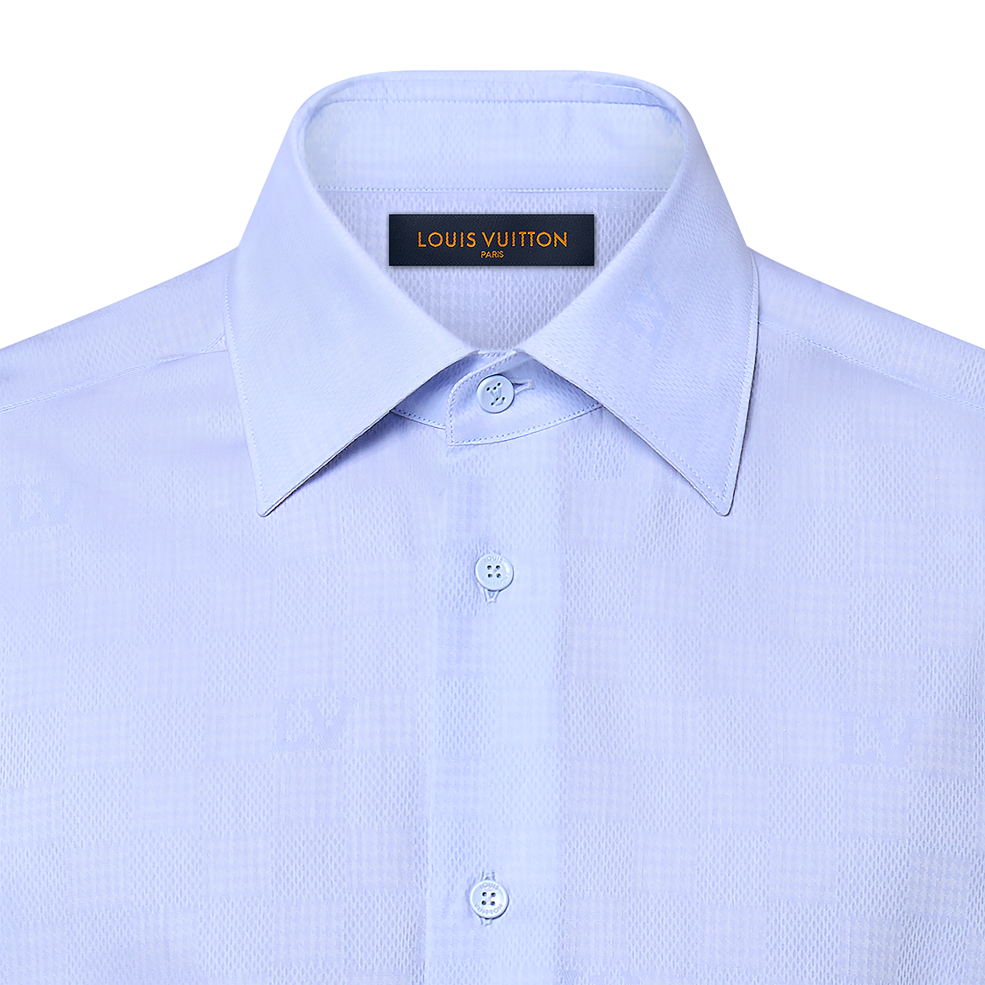 Camisa de manga larga en algodón  Hombre Prêt-à-Porter Camisas | LOUIS VUITTON (Zoom de producto)