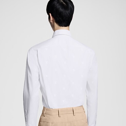 Camisa de manga larga en algodón LV Blason Hombre Prêt-à-Porter Todo Prêt-à-Porter | LOUIS VUITTON (Zoom de producto)