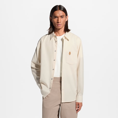 Camisa de manga larga en franela de algodón y cachemir Hombre Prêt-à-Porter Todo Prêt-à-Porter | LOUIS VUITTON (Zoom de producto)