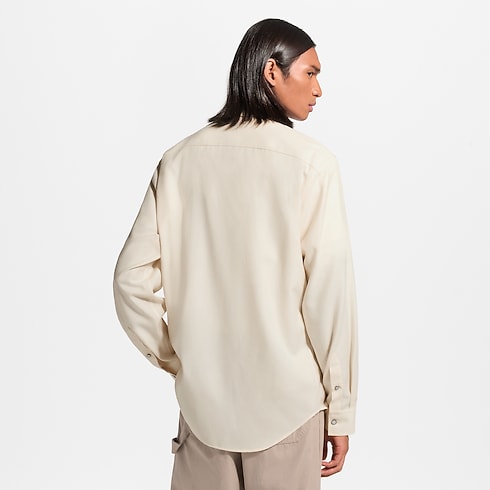 Camisa de manga larga en franela de algodón y cachemir Hombre Prêt-à-Porter Todo Prêt-à-Porter | LOUIS VUITTON (Zoom de producto)
