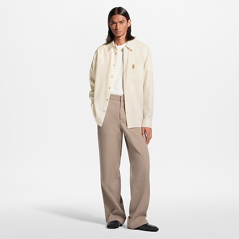 Camisa de manga larga en franela de algodón y cachemir Hombre Prêt-à-Porter Todo Prêt-à-Porter | LOUIS VUITTON (Zoom de producto)