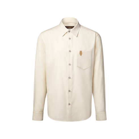 Camisa de manga larga en franela de algodón y cachemir Hombre Prêt-à-Porter Todo Prêt-à-Porter | LOUIS VUITTON (Zoom de producto)
