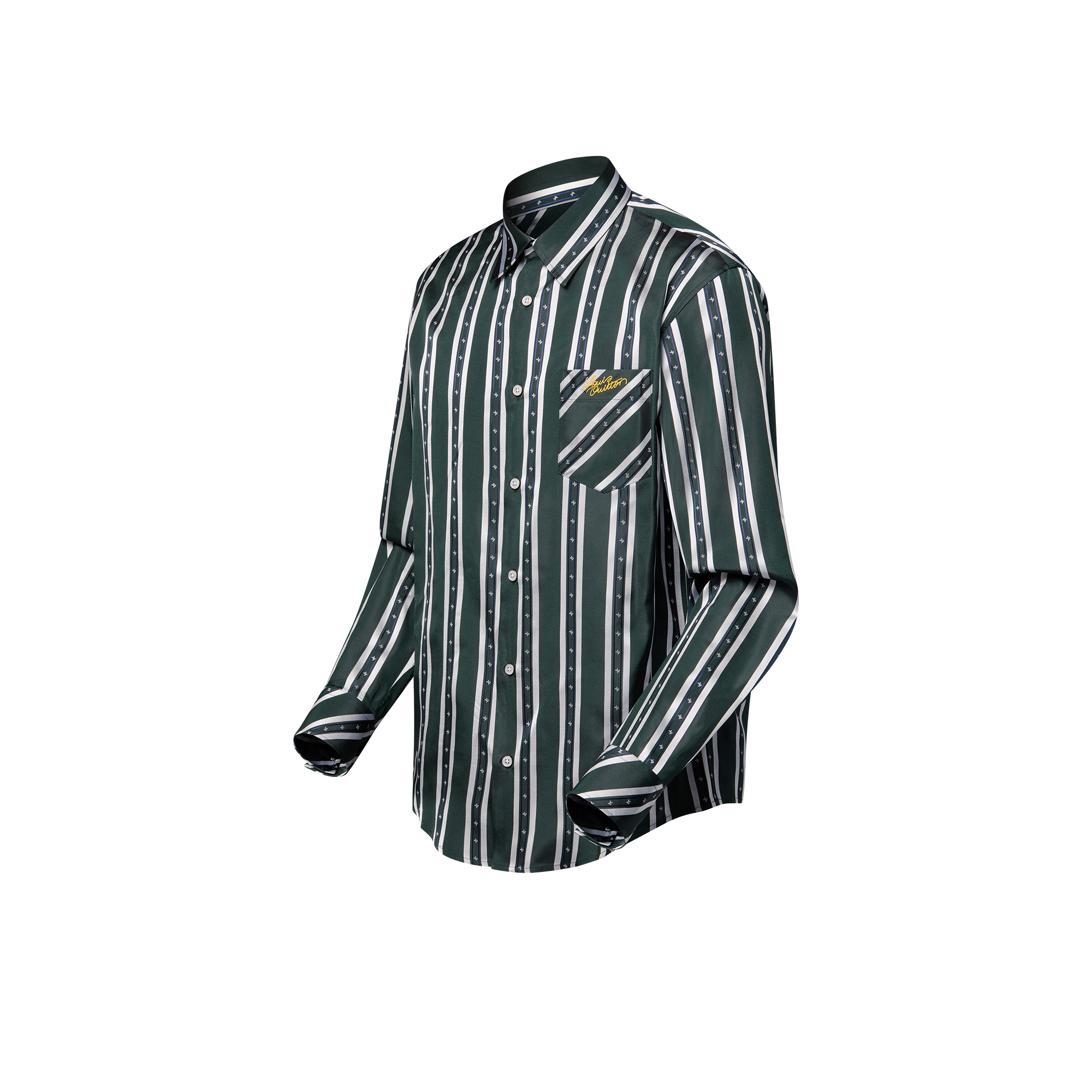 Camisa de manga larga en seda  Hombre Prêt-à-Porter Camisas | LOUIS VUITTON (Zoom de producto)