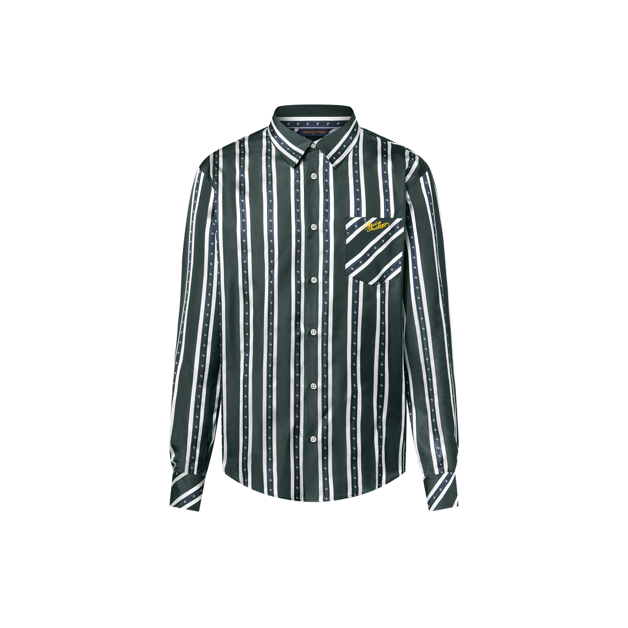 Camisa de manga larga en seda  Hombre Prêt-à-Porter Camisas | LOUIS VUITTON (Zoom de producto)