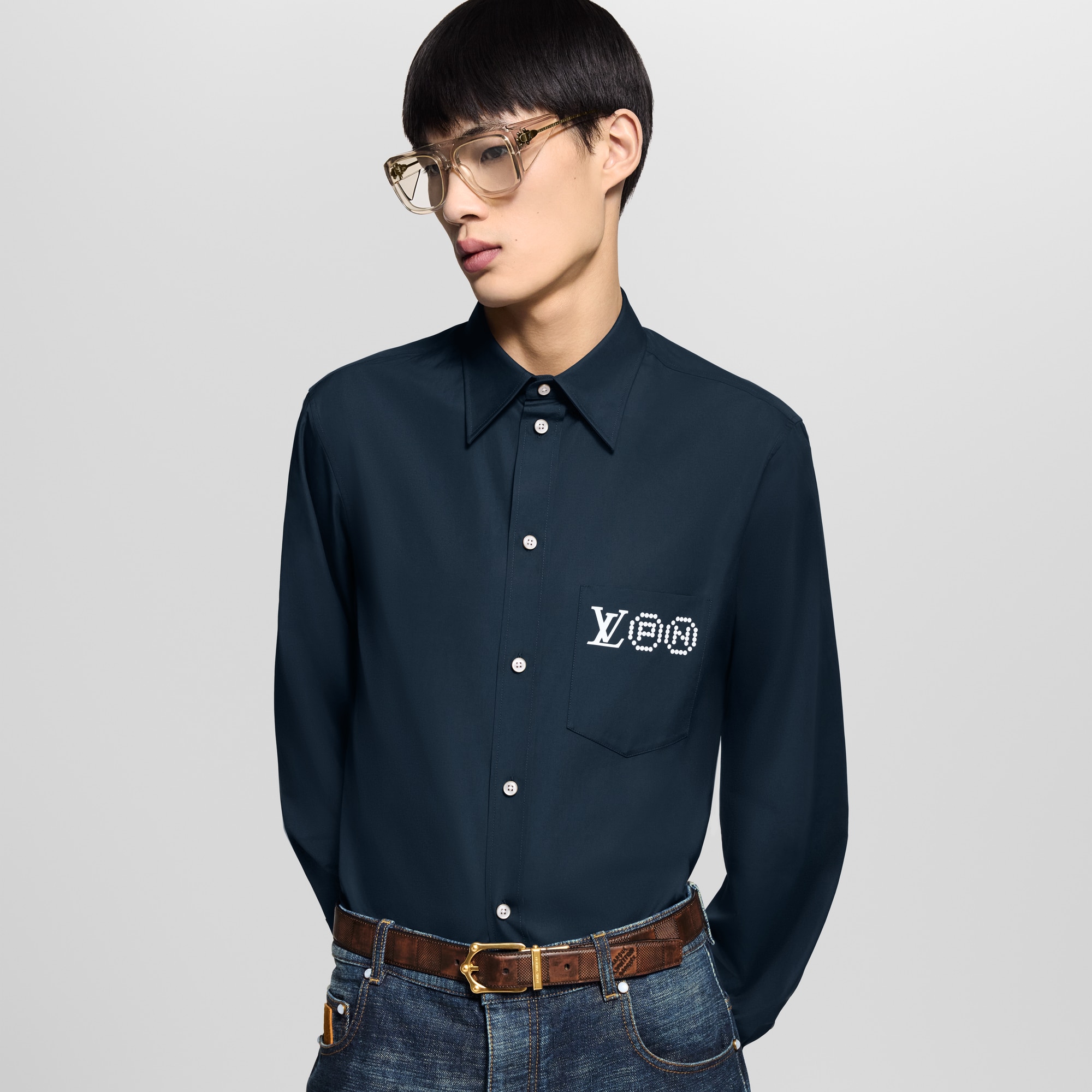 Camisa de manga larga estampada  Hombre Prêt-à-Porter Camisas | LOUIS VUITTON (Zoom de producto)