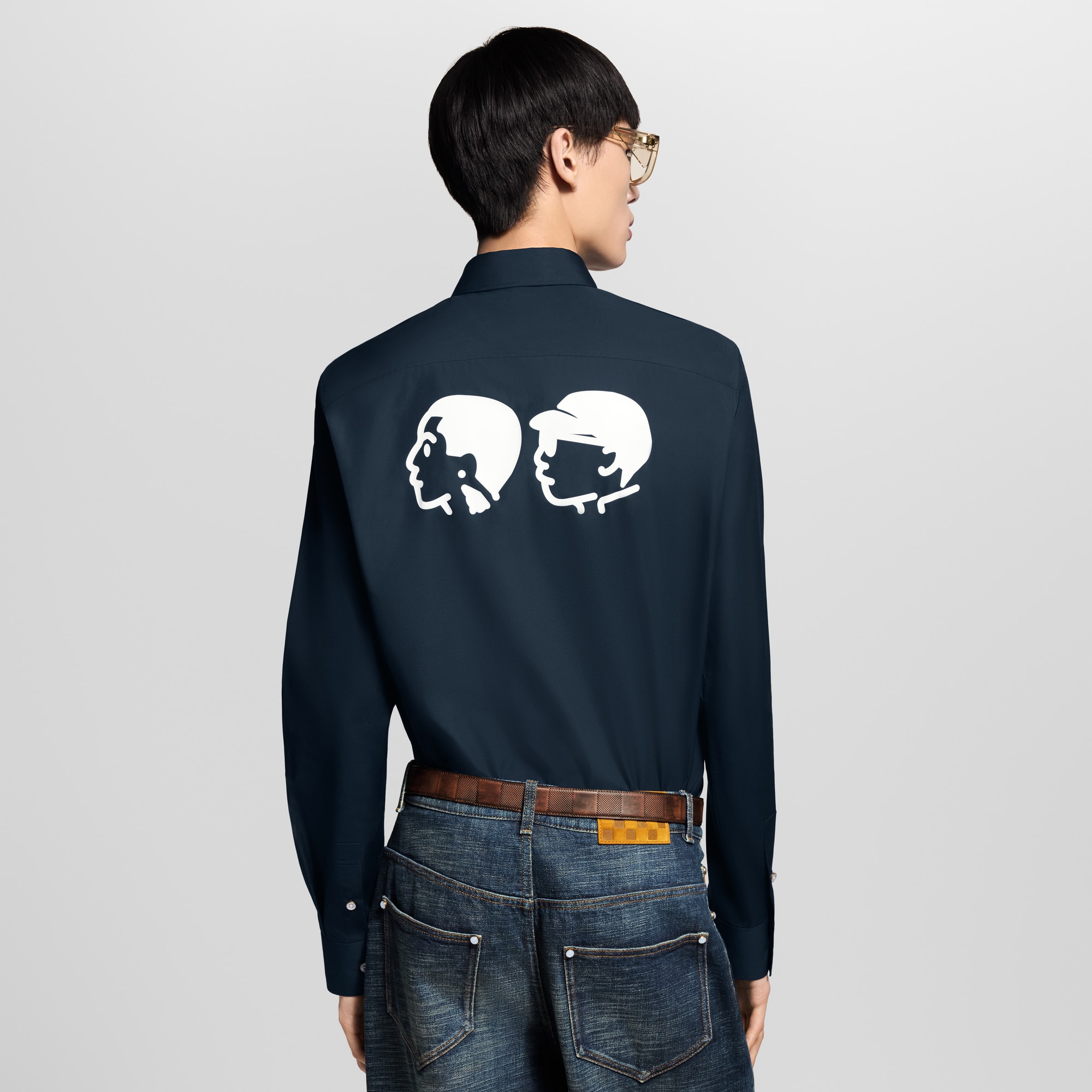 Camisa de manga larga estampada  Hombre Prêt-à-Porter Camisas | LOUIS VUITTON (Zoom de producto)