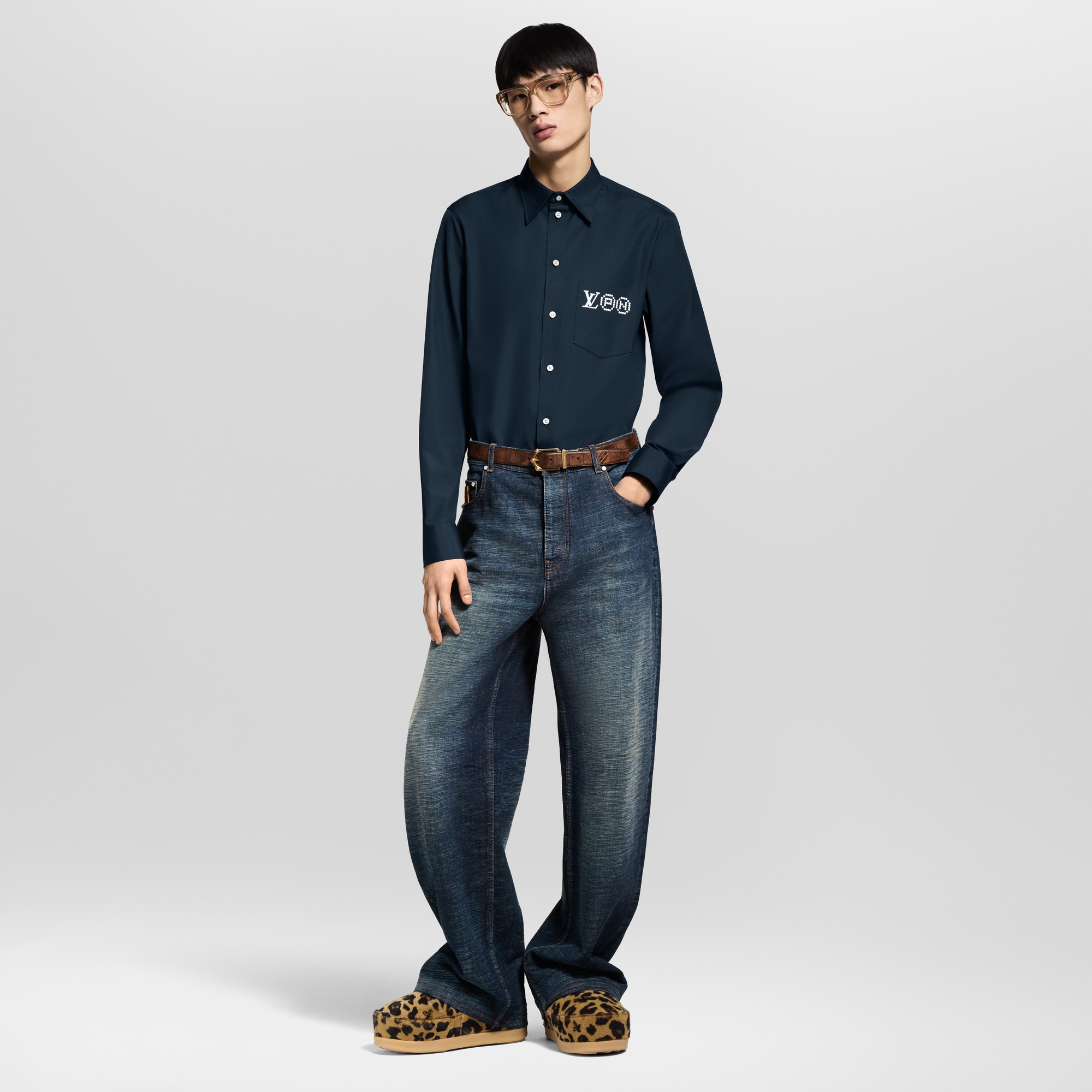 Camisa de manga larga estampada  Hombre Prêt-à-Porter Camisas | LOUIS VUITTON (Zoom de producto)