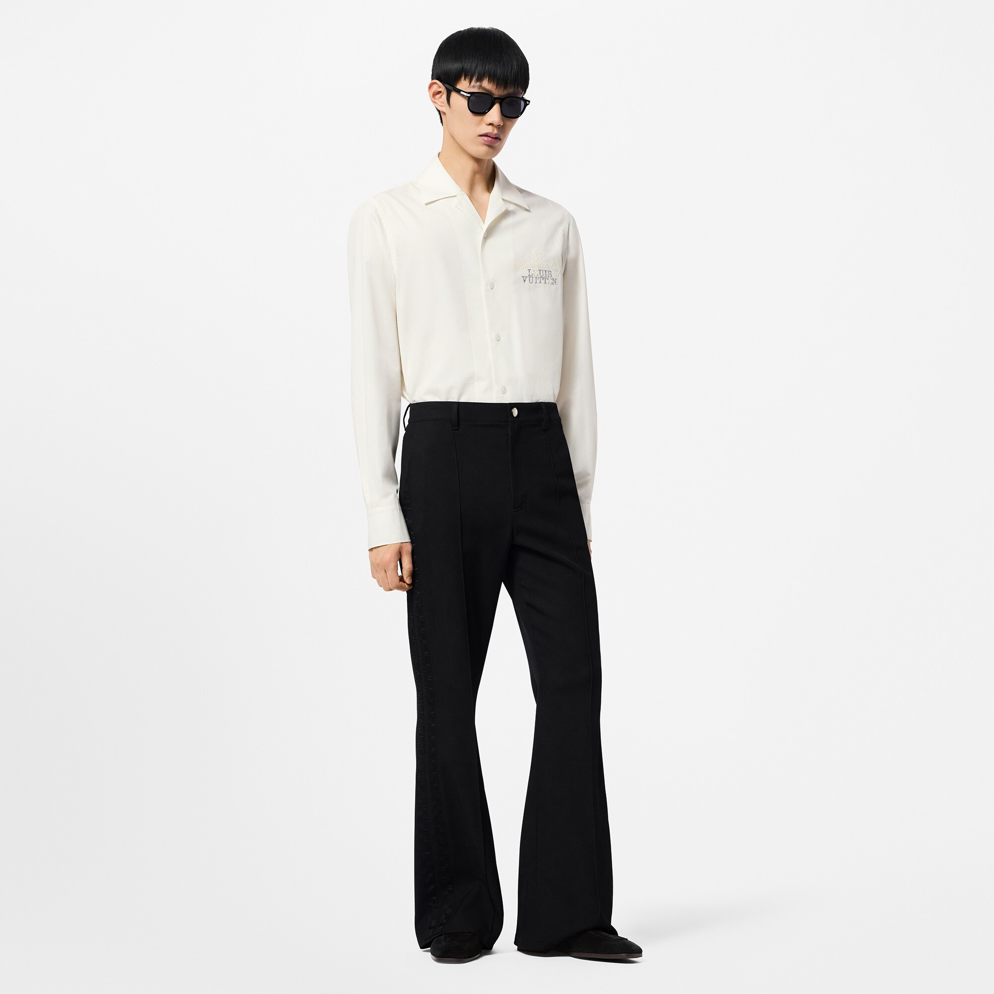 Camisa de manga larga y cuello abierto  Hombre Prêt-à-Porter Camisas | LOUIS VUITTON (Zoom de producto)