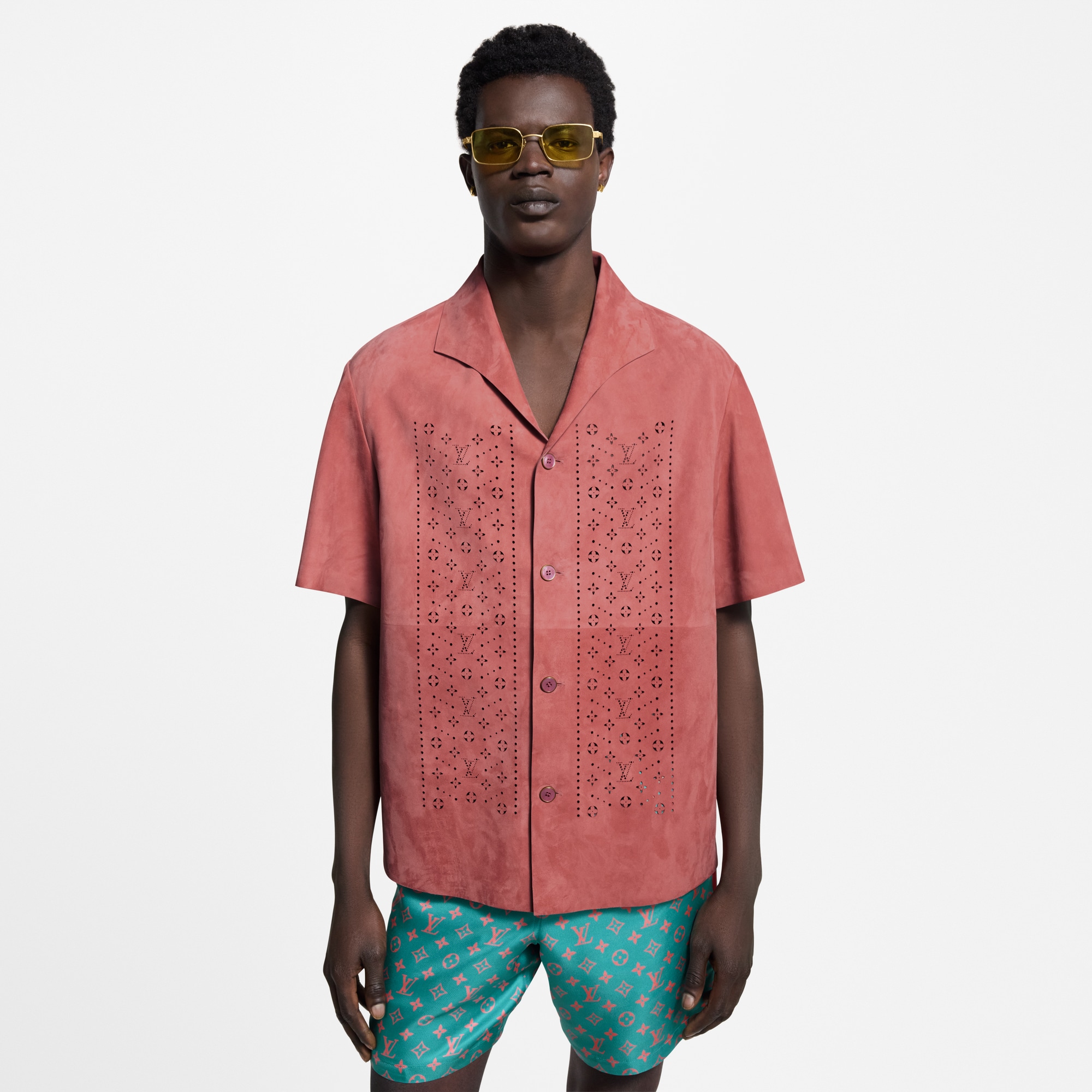 Camisa de piel con perforaciones  Hombre Prêt-à-Porter Camisas | LOUIS VUITTON (Zoom de producto)