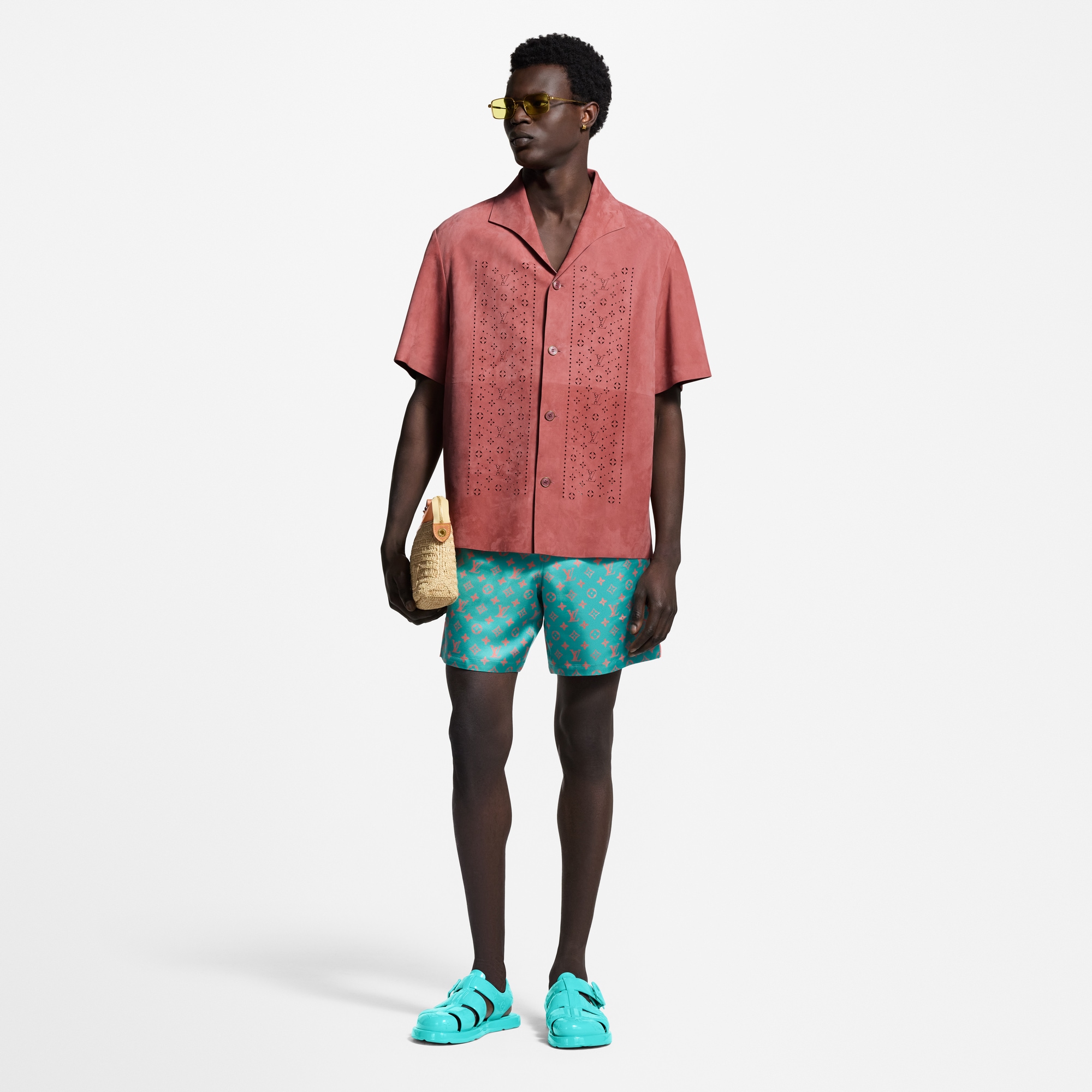 Camisa de piel con perforaciones  Hombre Prêt-à-Porter Camisas | LOUIS VUITTON (Zoom de producto)