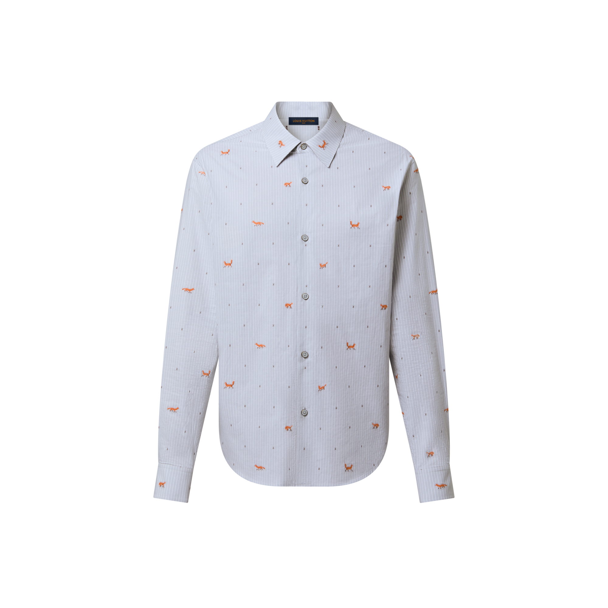 Camisa de rayas en fil coupé  Hombre Prêt-à-Porter Camisas | LOUIS VUITTON (Zoom de producto)