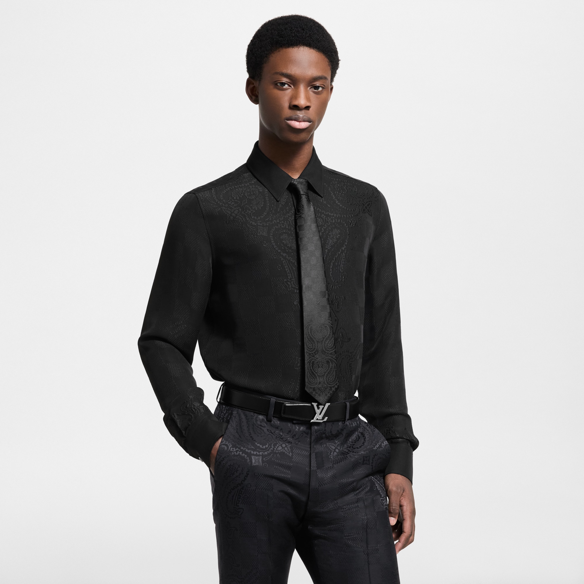Camisa de seda  Hombre Prêt-à-Porter Camisas | LOUIS VUITTON (Zoom de producto)