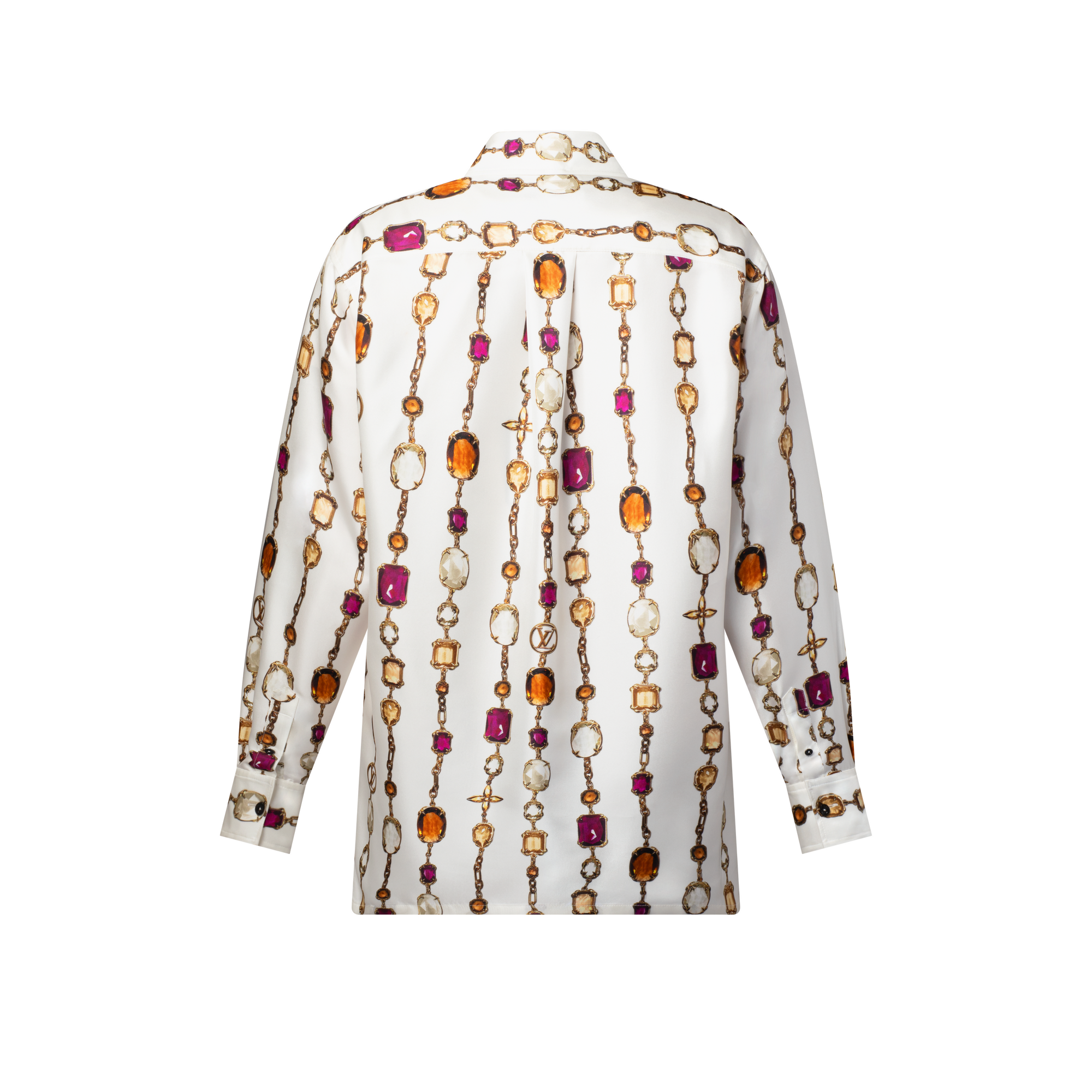 Camisa de seda con estampado de collar  Mujer Prêt-à-Porter Tops | LOUIS VUITTON (Zoom de producto)