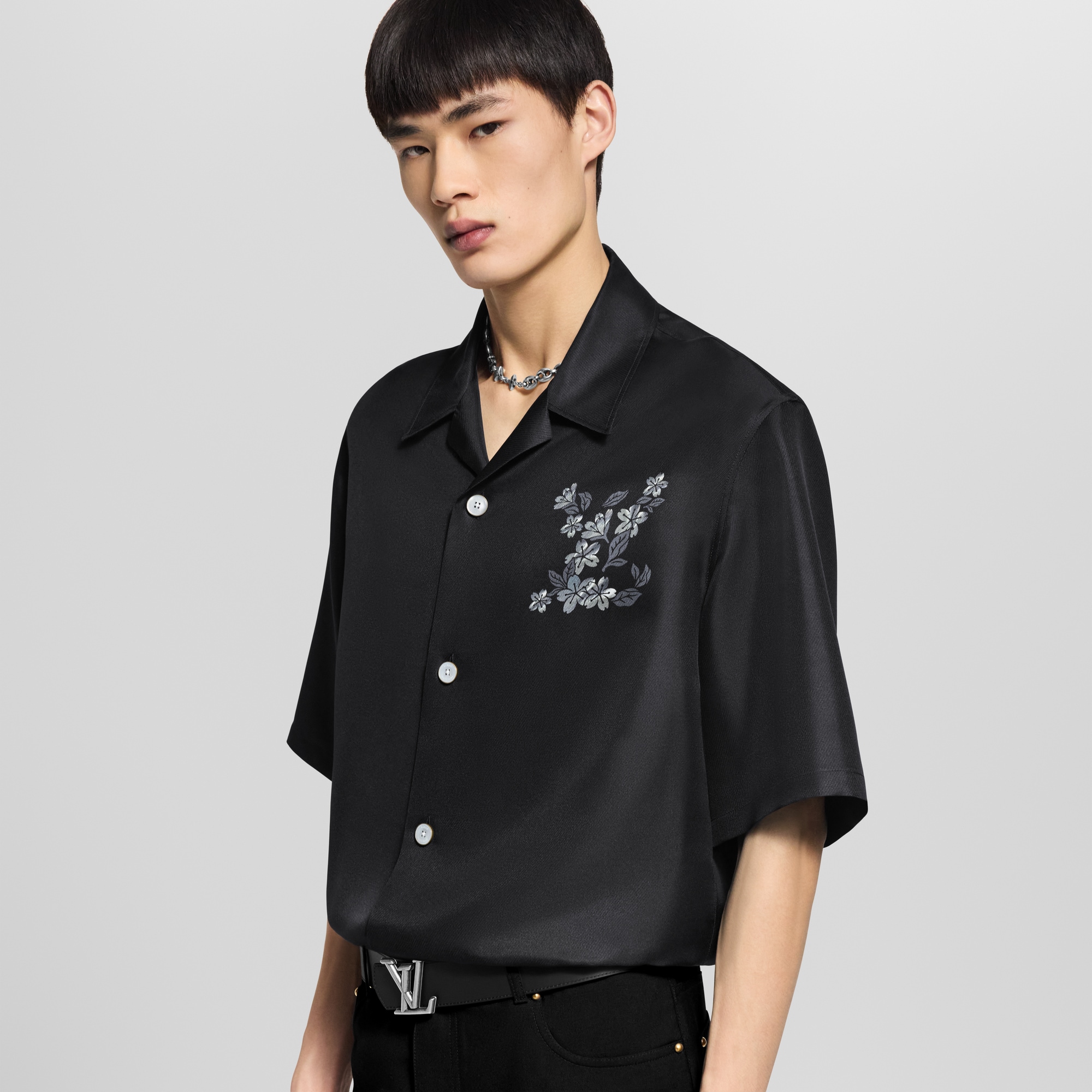 Camisa de seda estampada  Hombre Prêt-à-Porter Camisas | LOUIS VUITTON (Zoom de producto)