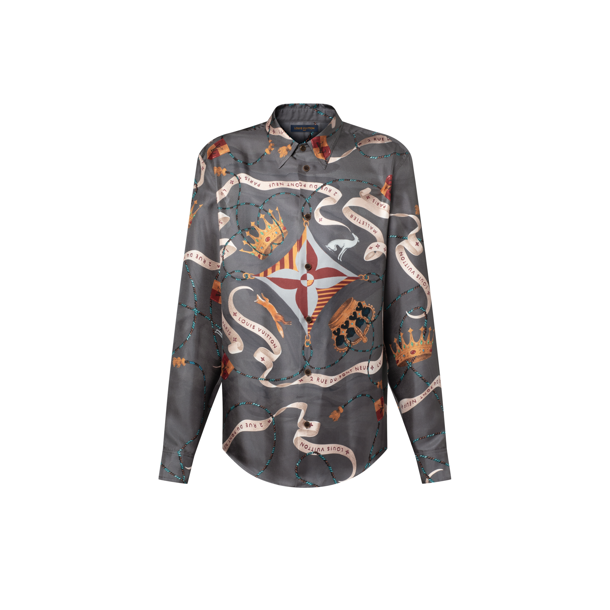 Camisa de seda estampada  Hombre Prêt-à-Porter Camisas | LOUIS VUITTON (Zoom de producto)