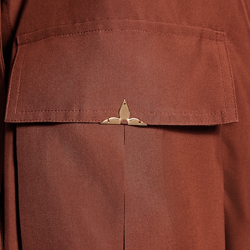 Camisa de seda lavada con capucha Mujer Prêt-à-Porter Tops | LOUIS VUITTON (Zoom de producto)