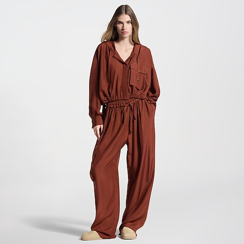 Camisa de seda lavada con capucha Mujer Prêt-à-Porter Tops | LOUIS VUITTON (Zoom de producto)