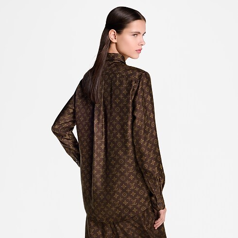 Camisa de seda Mahina Mujer Prêt-à-Porter Tops | LOUIS VUITTON (Zoom de producto)